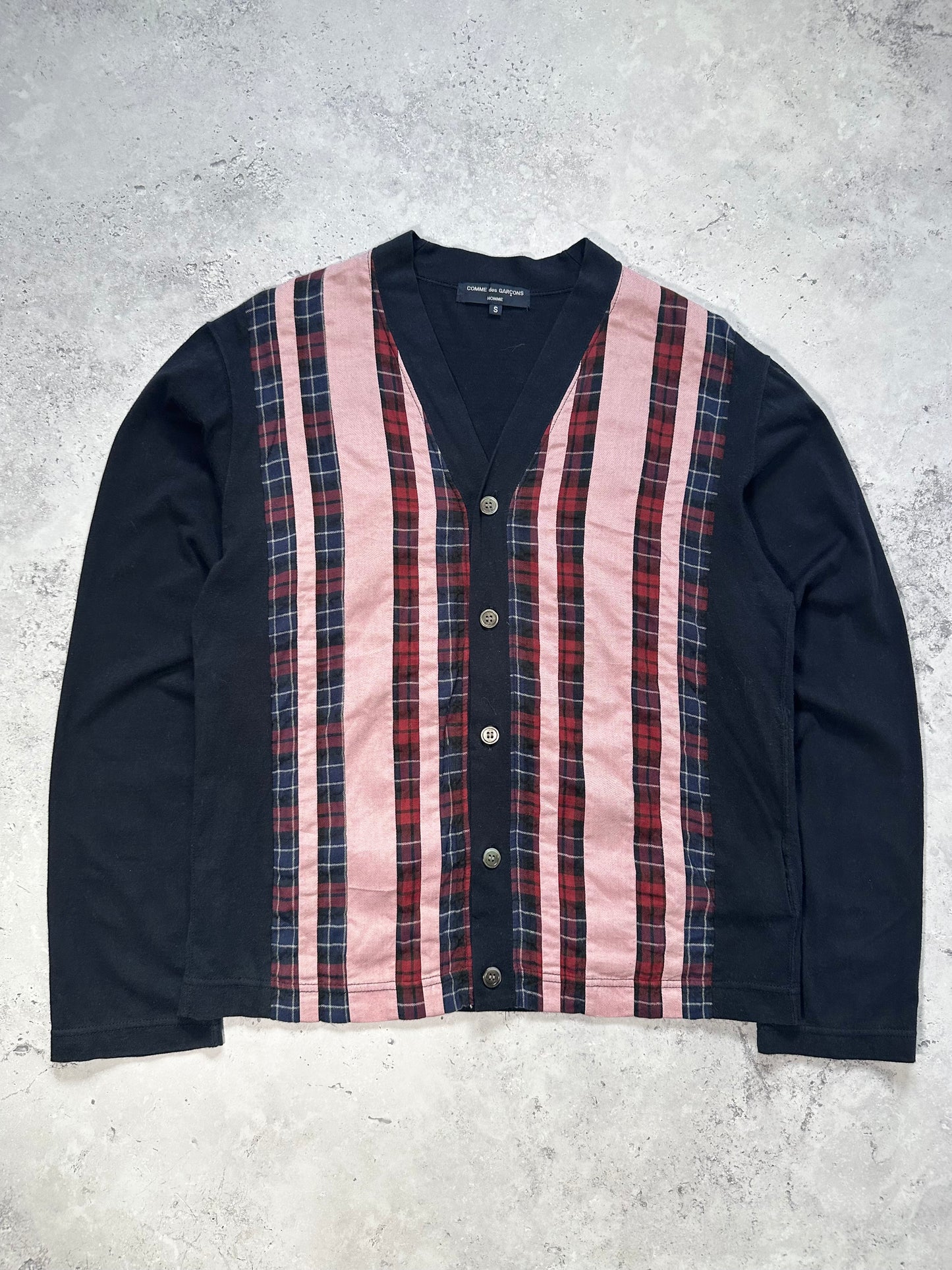 Comme des Garçons Homme AD2009 Plaid Stripe Cardigan (S)