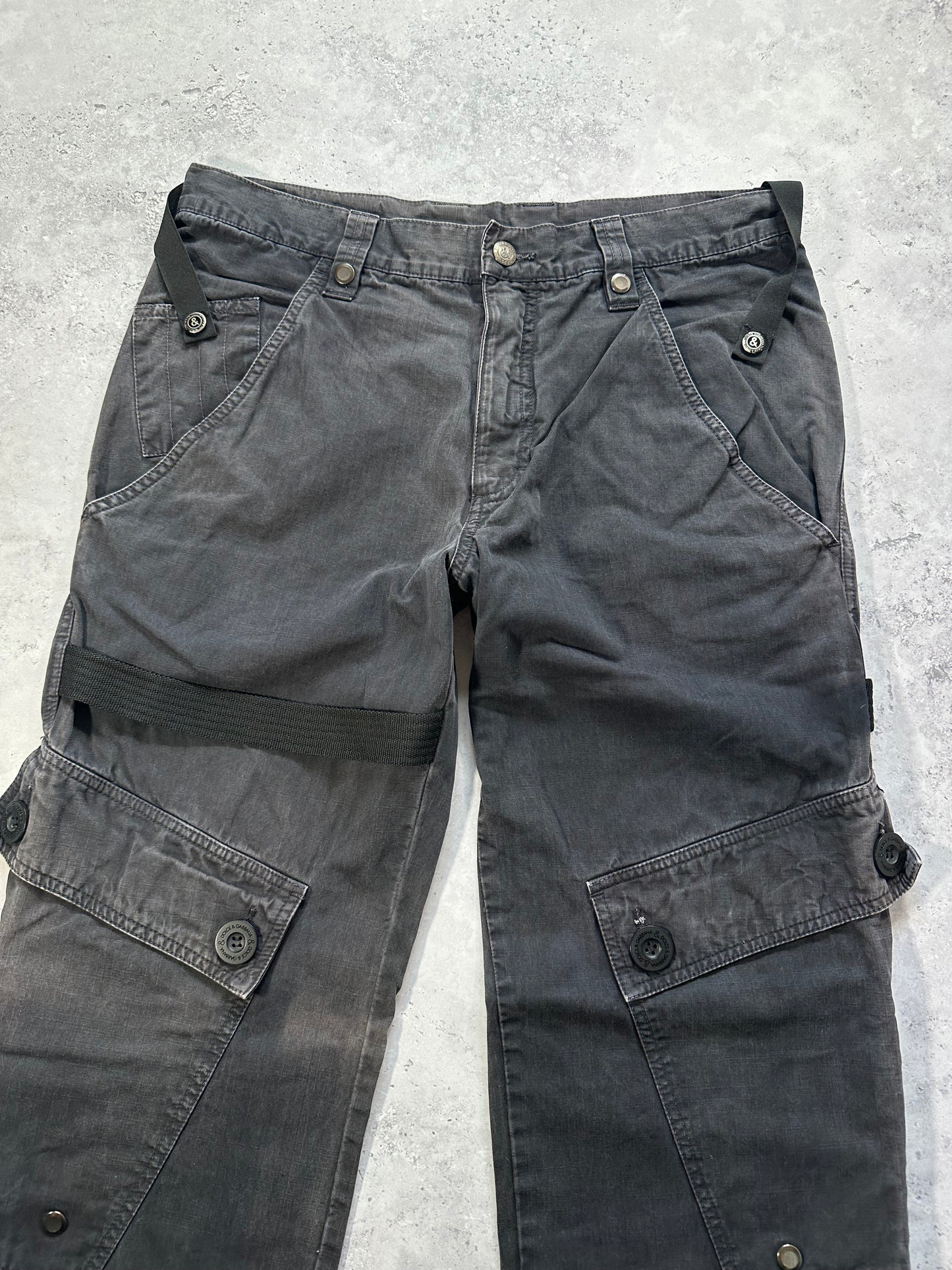 D&G Dolce & Gabbana 2005 Bondage Cargo Pants (W32 L32)