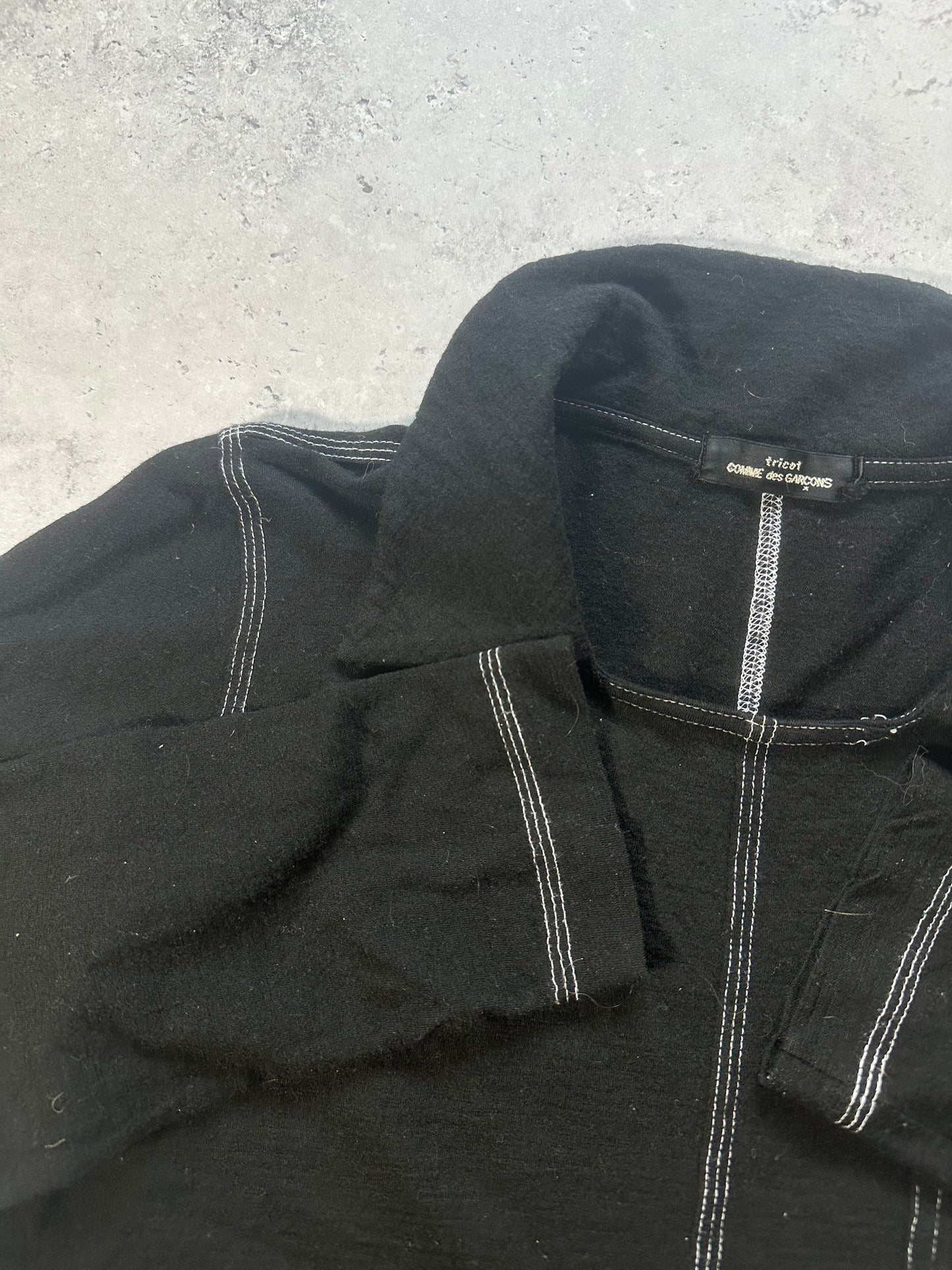Comme des Garçons Tricot 1998 Contrast Stitch Longsleeve Shirt