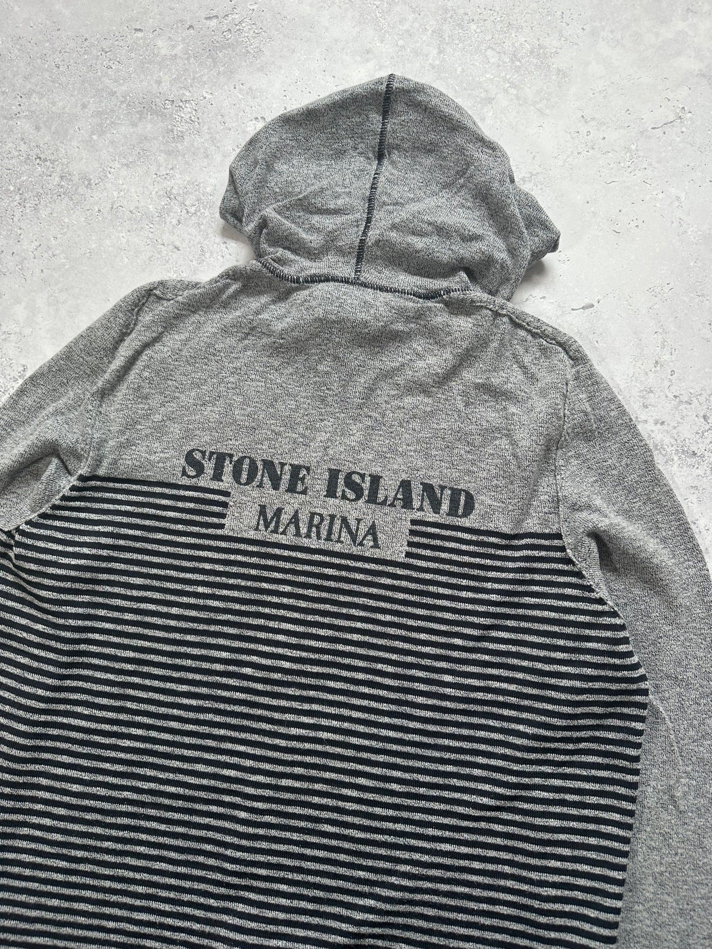 Stone Island 2017 Marina Striped Zip Hoodie (M)