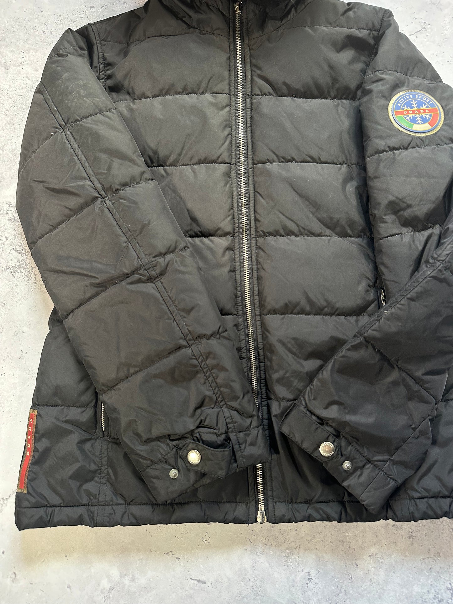 Prada Sport 2006 Luna Rossa Fur Hood Ski Puffer Jacket