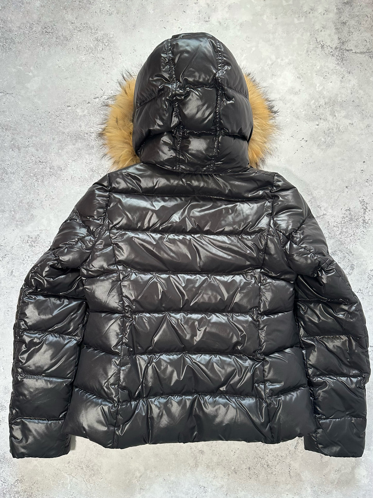 Burberry Blue Label 2009 Fur Hood Down Puffer Jacket (40, fits S-M / 8-10)