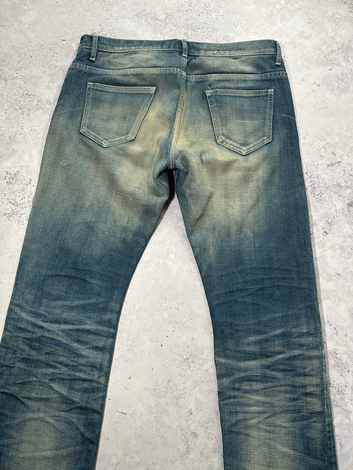Delay by Win & Sons AW2009 Japanese Archive Stacked Denim Jeans (W32” L34”)