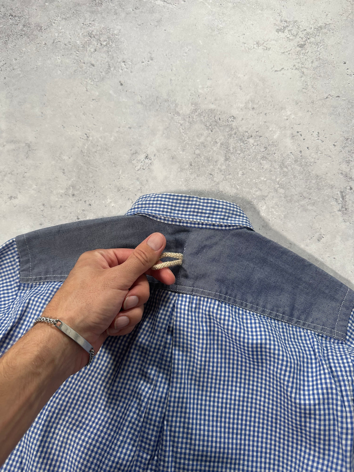 Junya Watanabe MAN Comme des Garçons AD2011 Contrast Pocket Gingham Shirt (S)