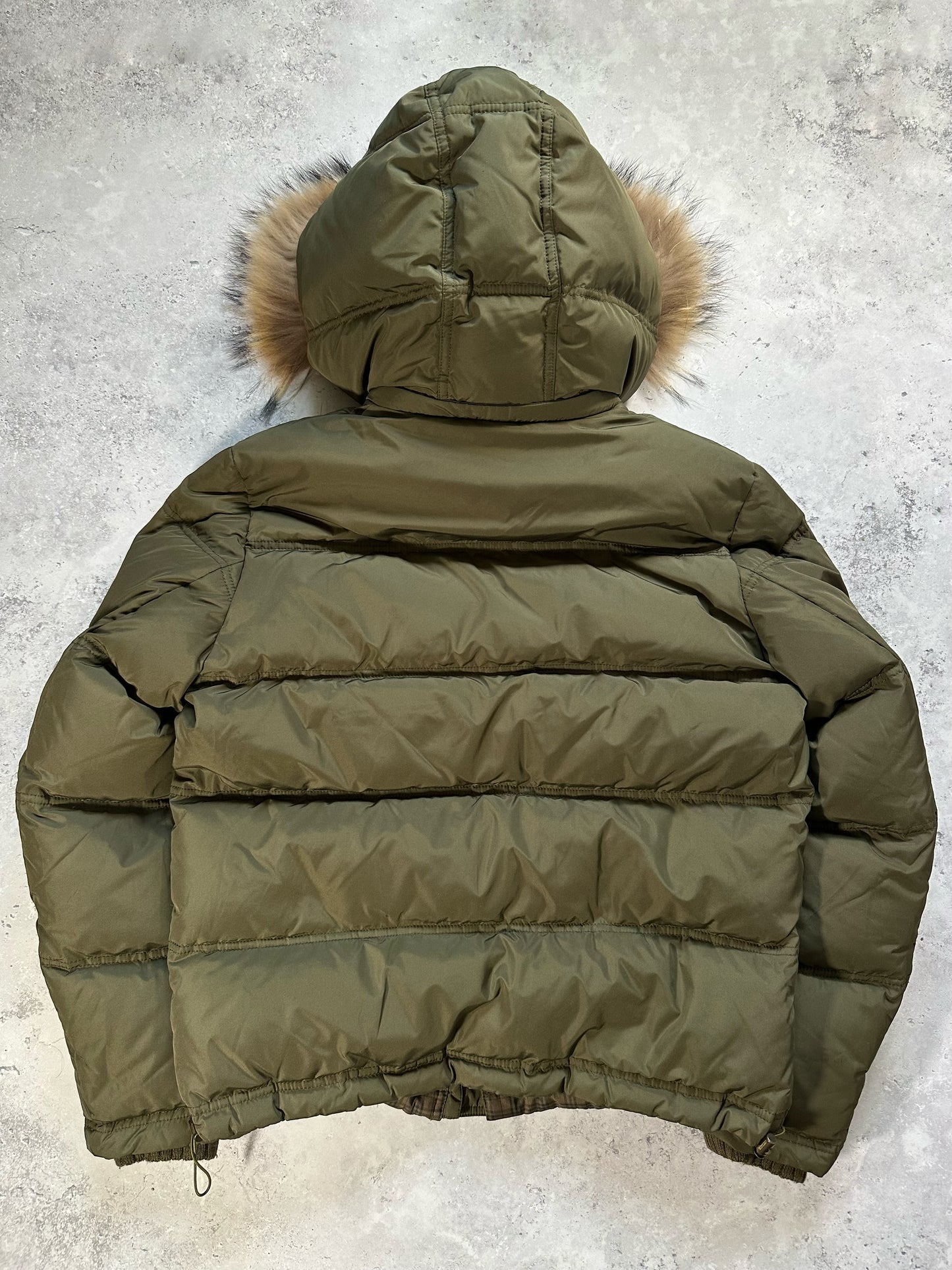Burberry Blue Label Fur Trim Down Puffer Jacket (M)