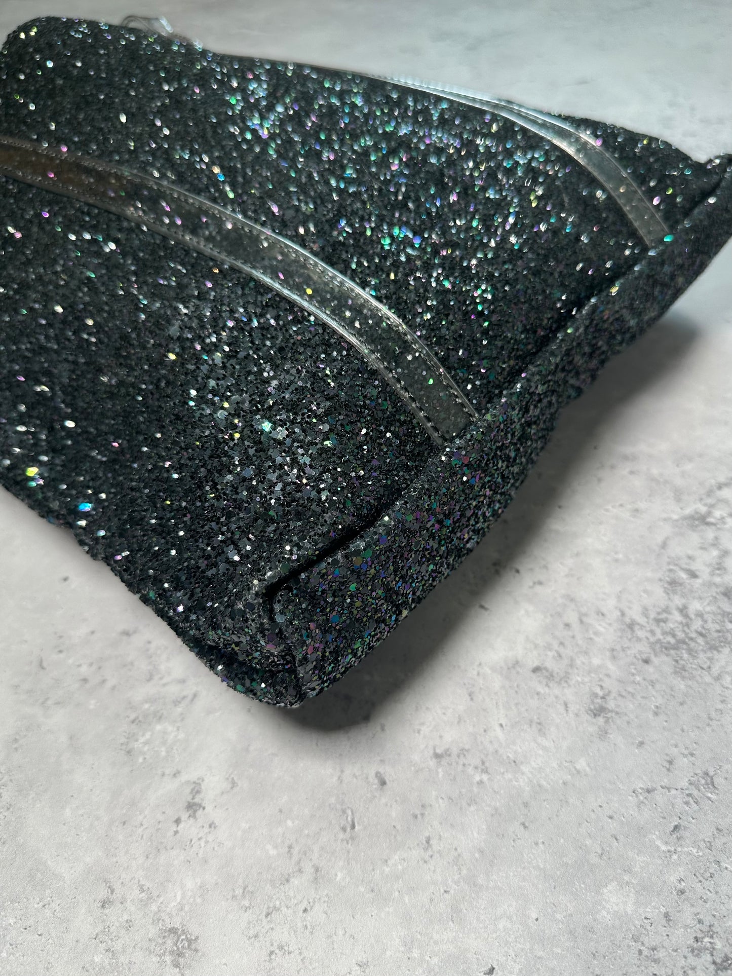 Comme Des Garçons Tricot 2010s Glitter PVC Strap Tote Bag