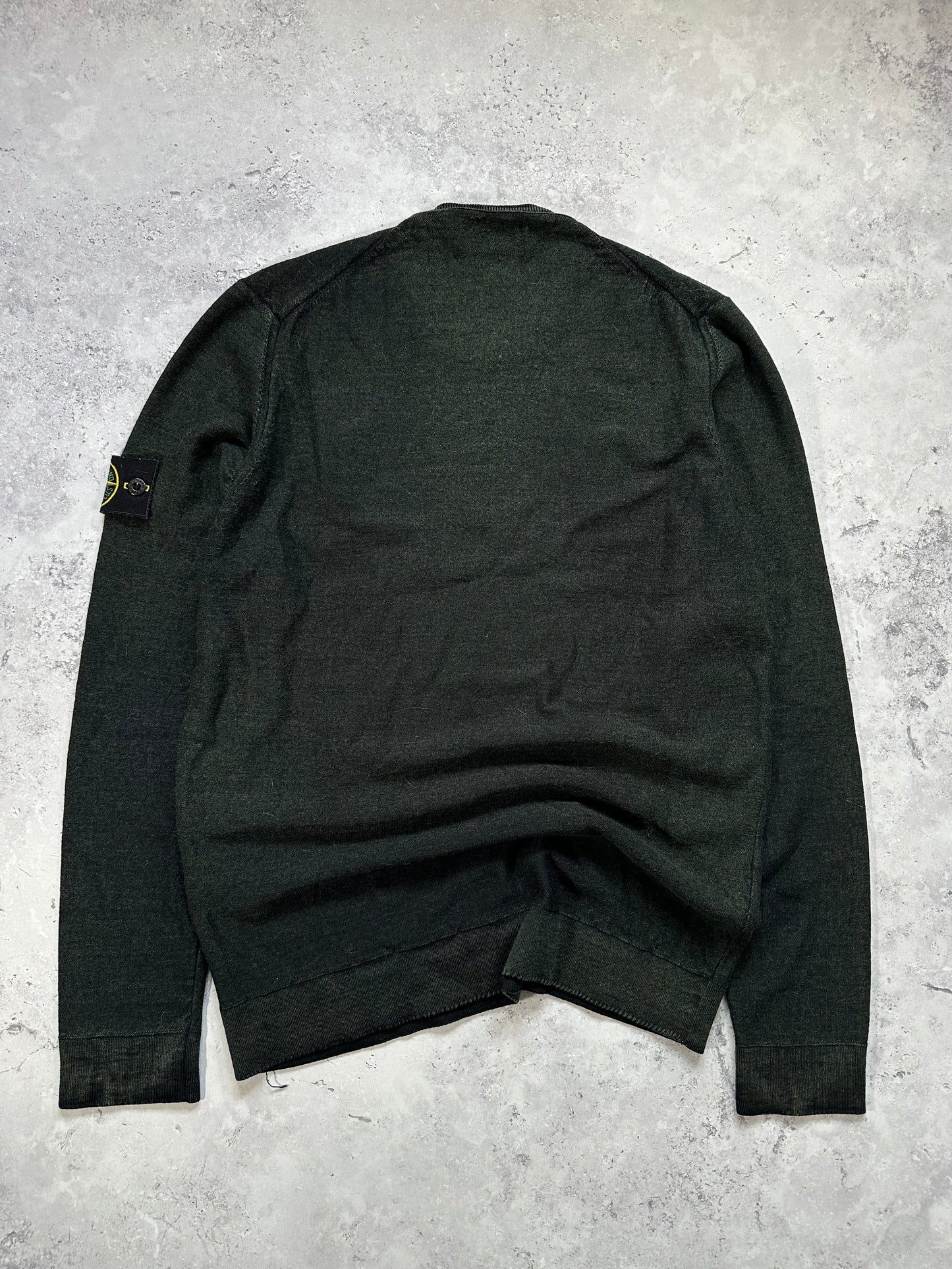Stone Island Forest Green Dye Treatment Sweatshirt (L)