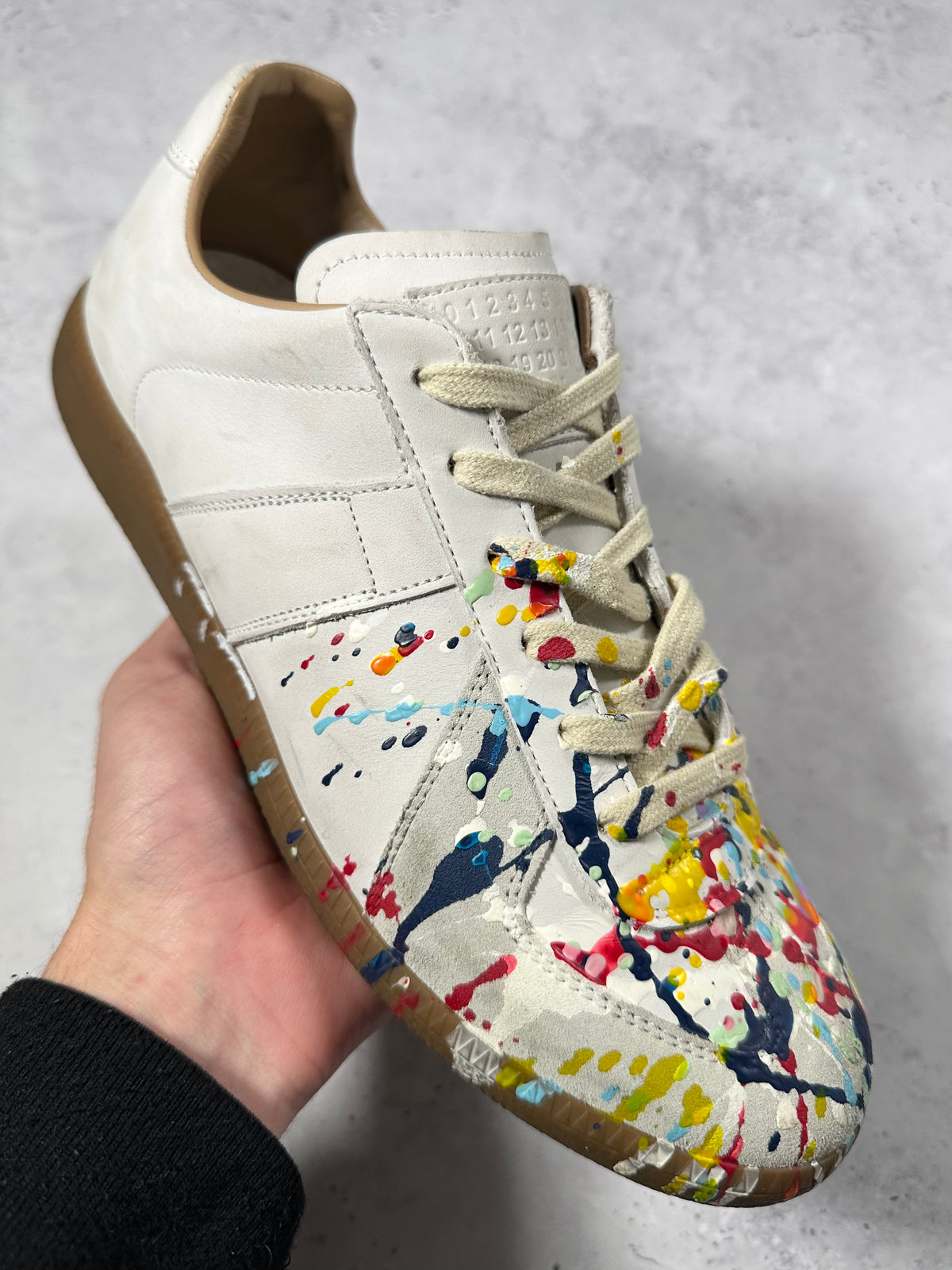 Maison Margiela Paint Splatter GAT Sneakers