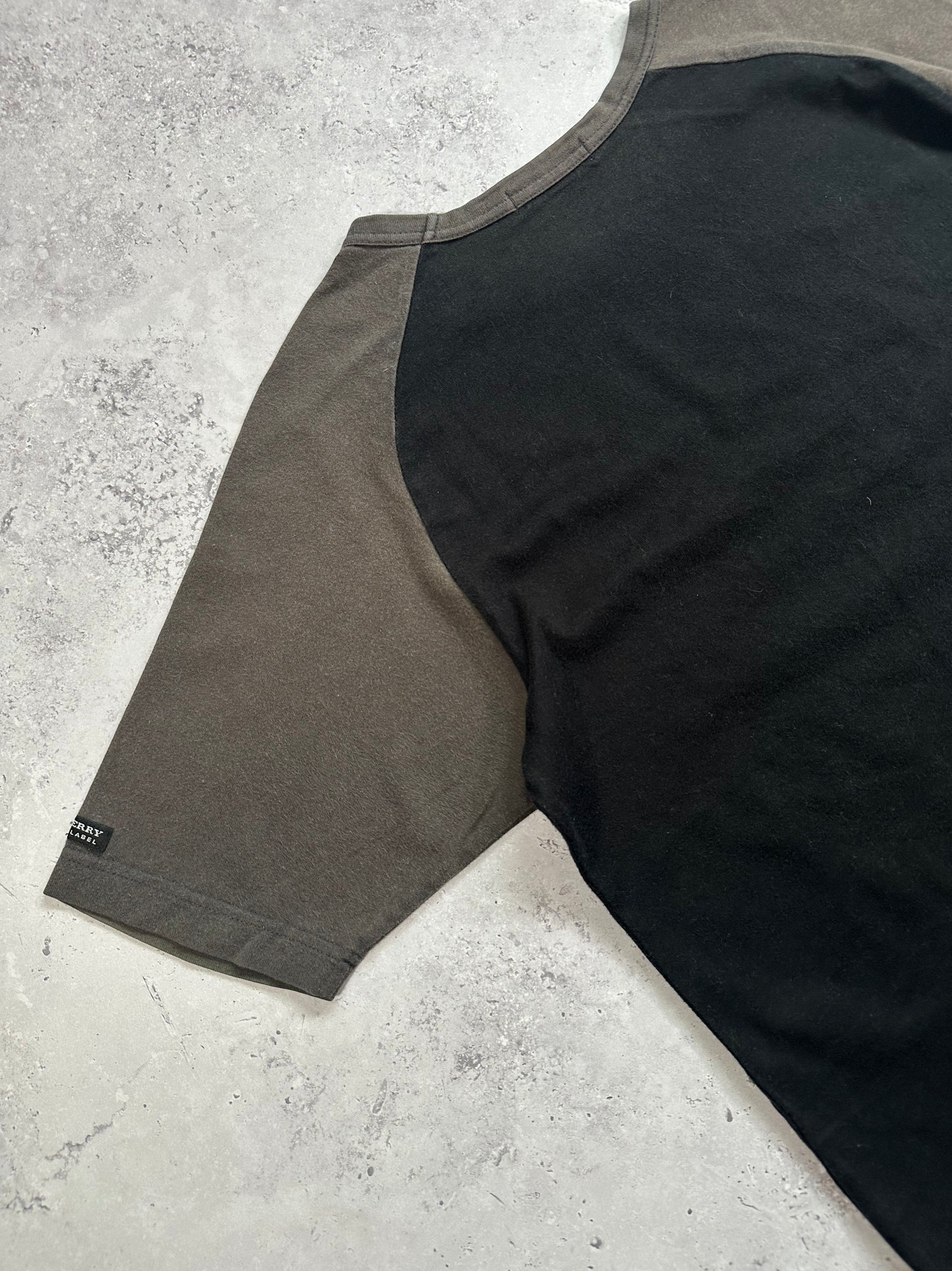 Burberry Black Label 2005 Hollywood Life Spellout Raglan Tshirt (S)