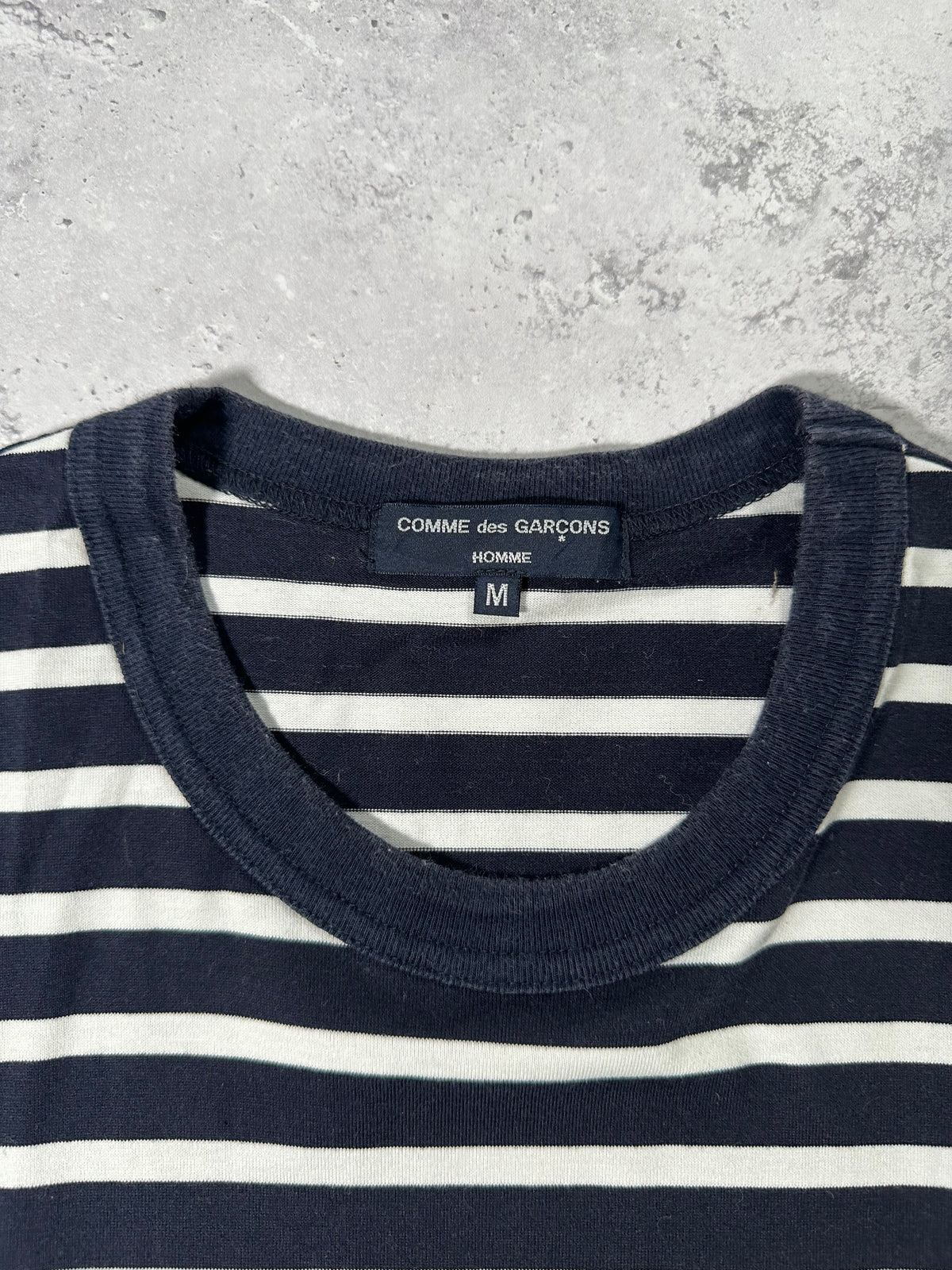 Comme des Garçons Homme AD2021 Striped Pocket Tshirt (L)