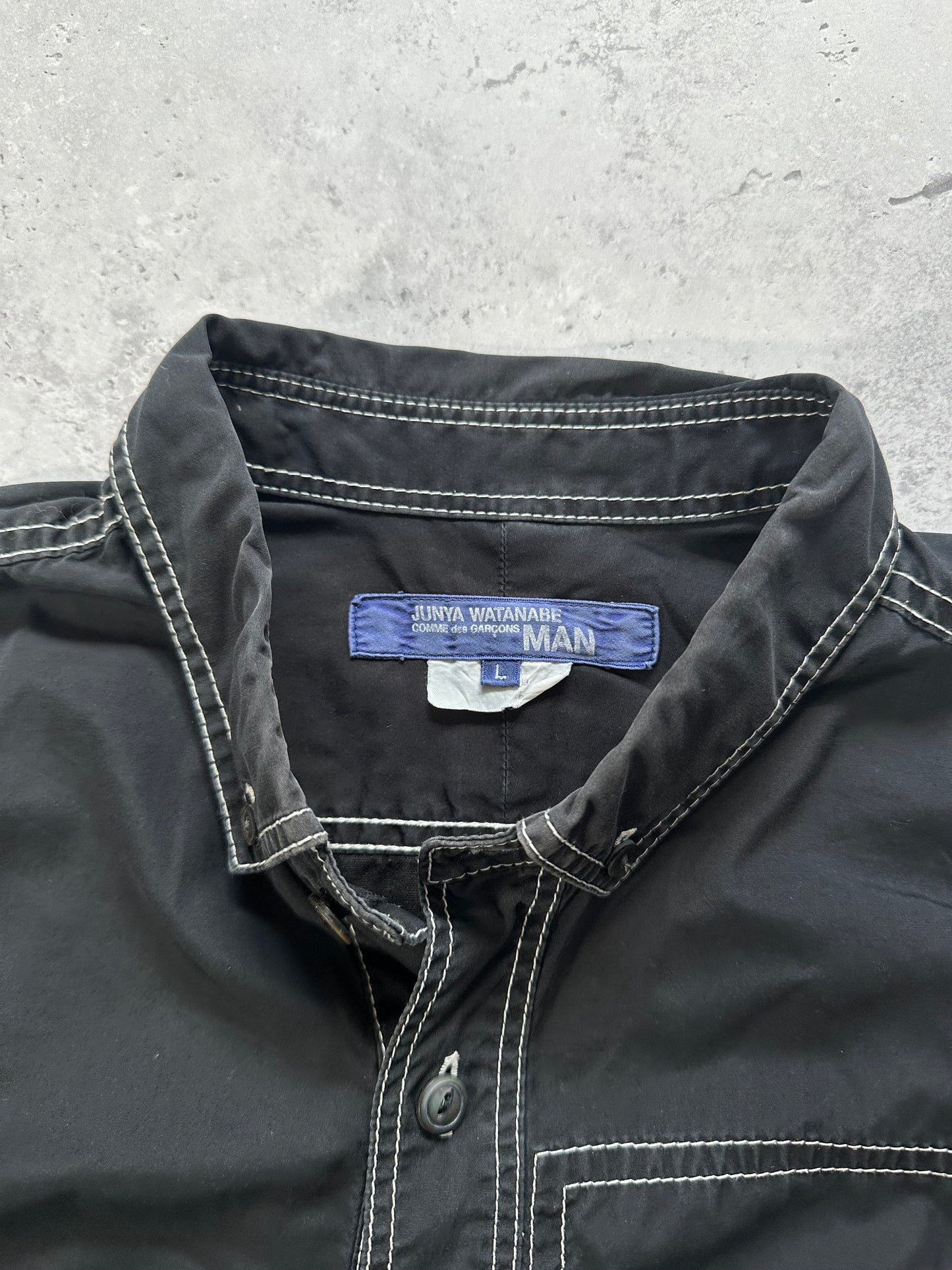 Junya Watanabe MAN Comme des Garçons AD2019 Contrast Stitch Longsleeve Shirt (L)