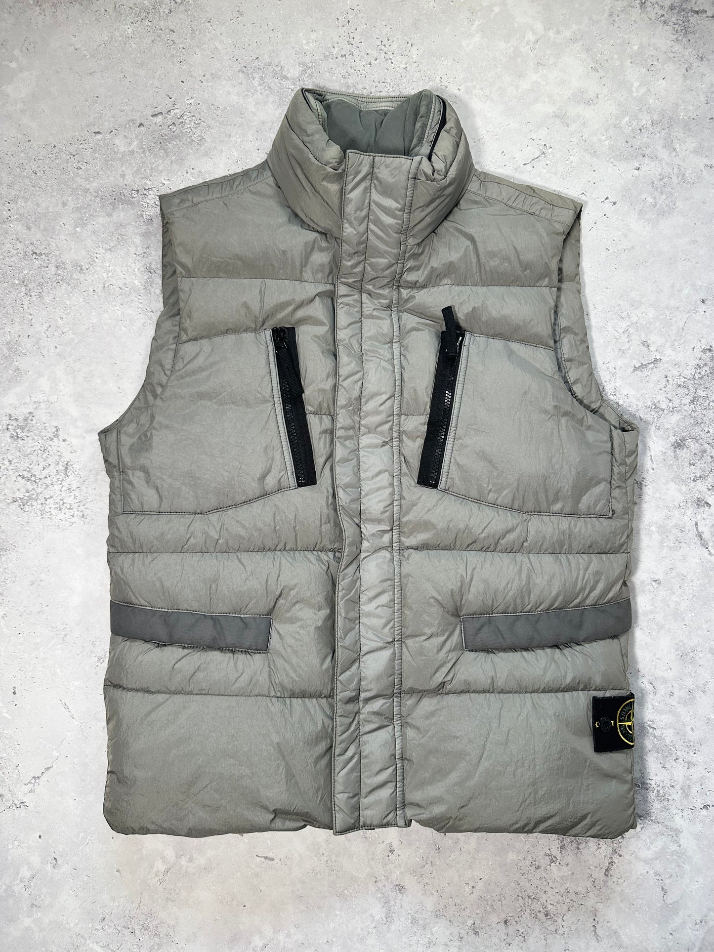 Stone Island AW2016 Garment Dyed Crinkle Reps NY Down Vest Jacket (M)