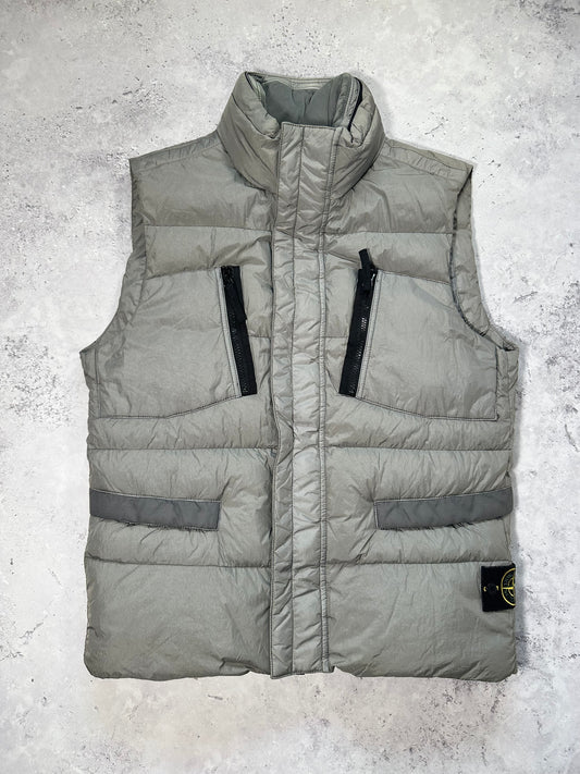 Stone Island AW2016 Garment Dyed Crinkle Reps NY Down Vest Jacket (M)