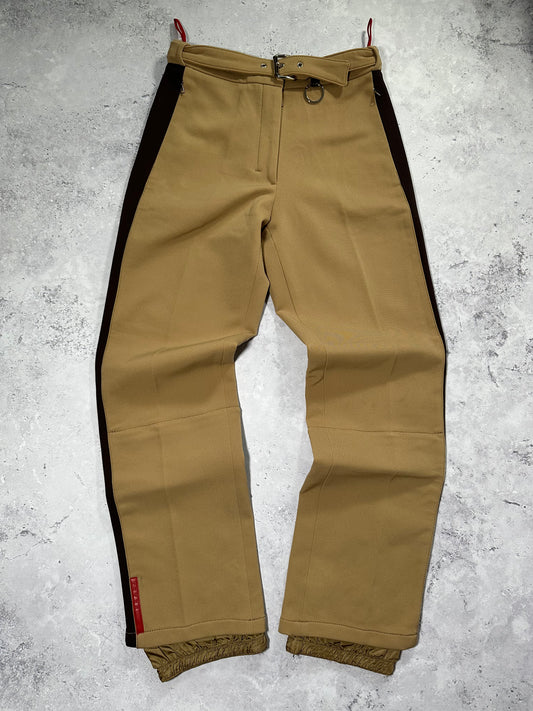 Prada Sport Linea Rossa Beige Technical Trousers (W27-28)
