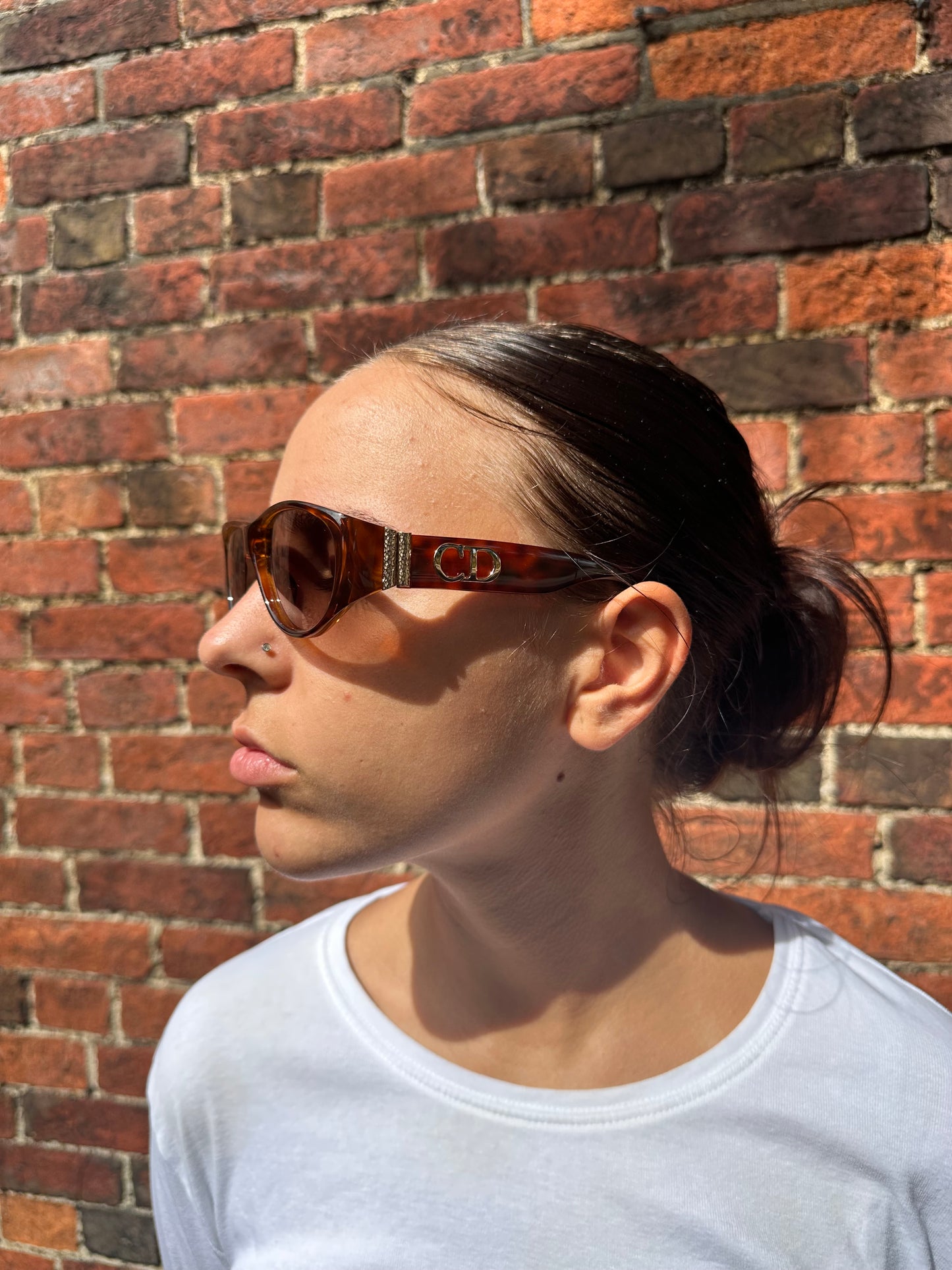 Christian Dior 1990s ‘CD’ Tortoise Shell Sunglasses