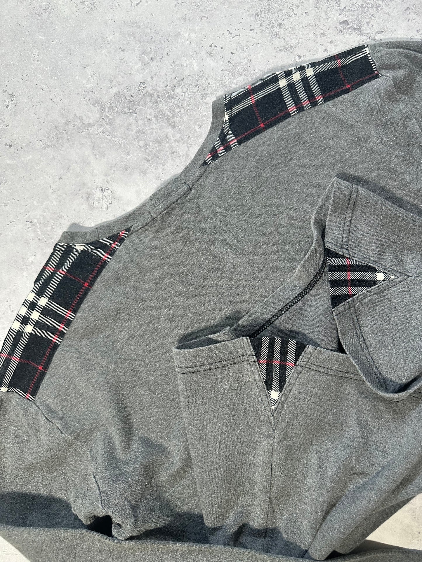 Burberry Black Label 2008 Shoulder Check Longsleeve Tshirt (M)