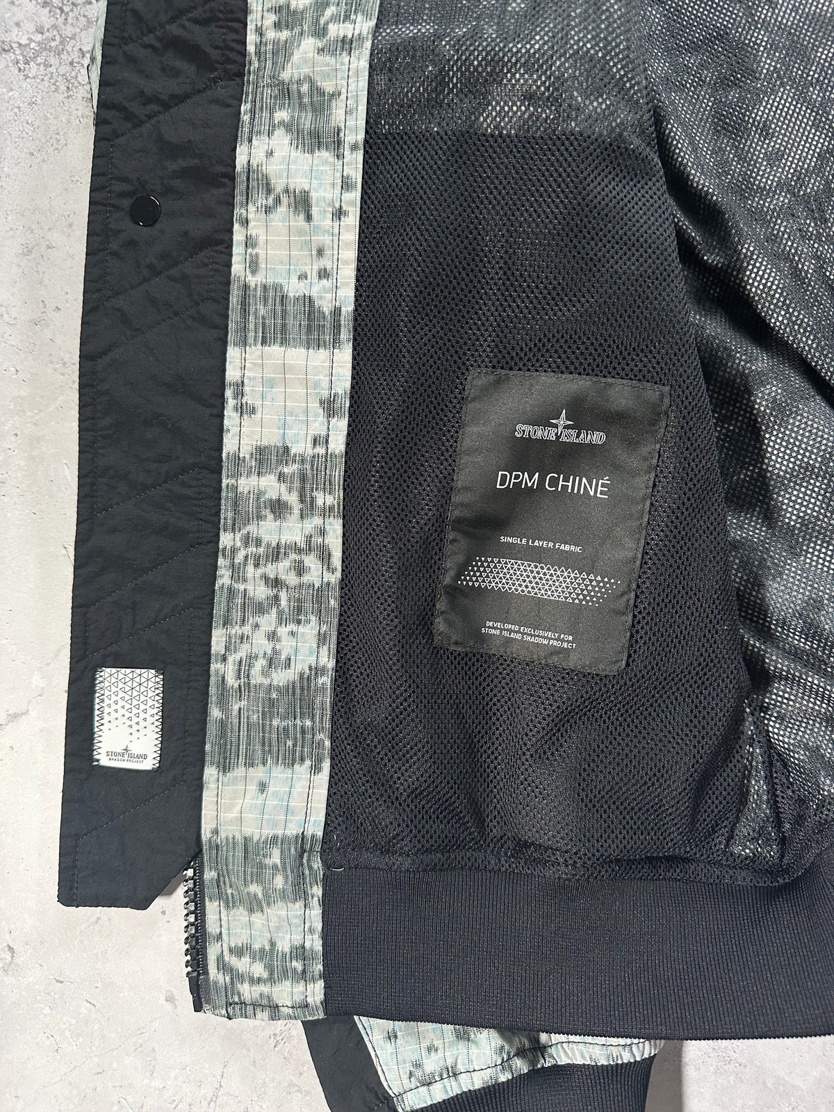 Stone Island Shadow Project 2019 DPM Chiné Bomber Jacket (M)