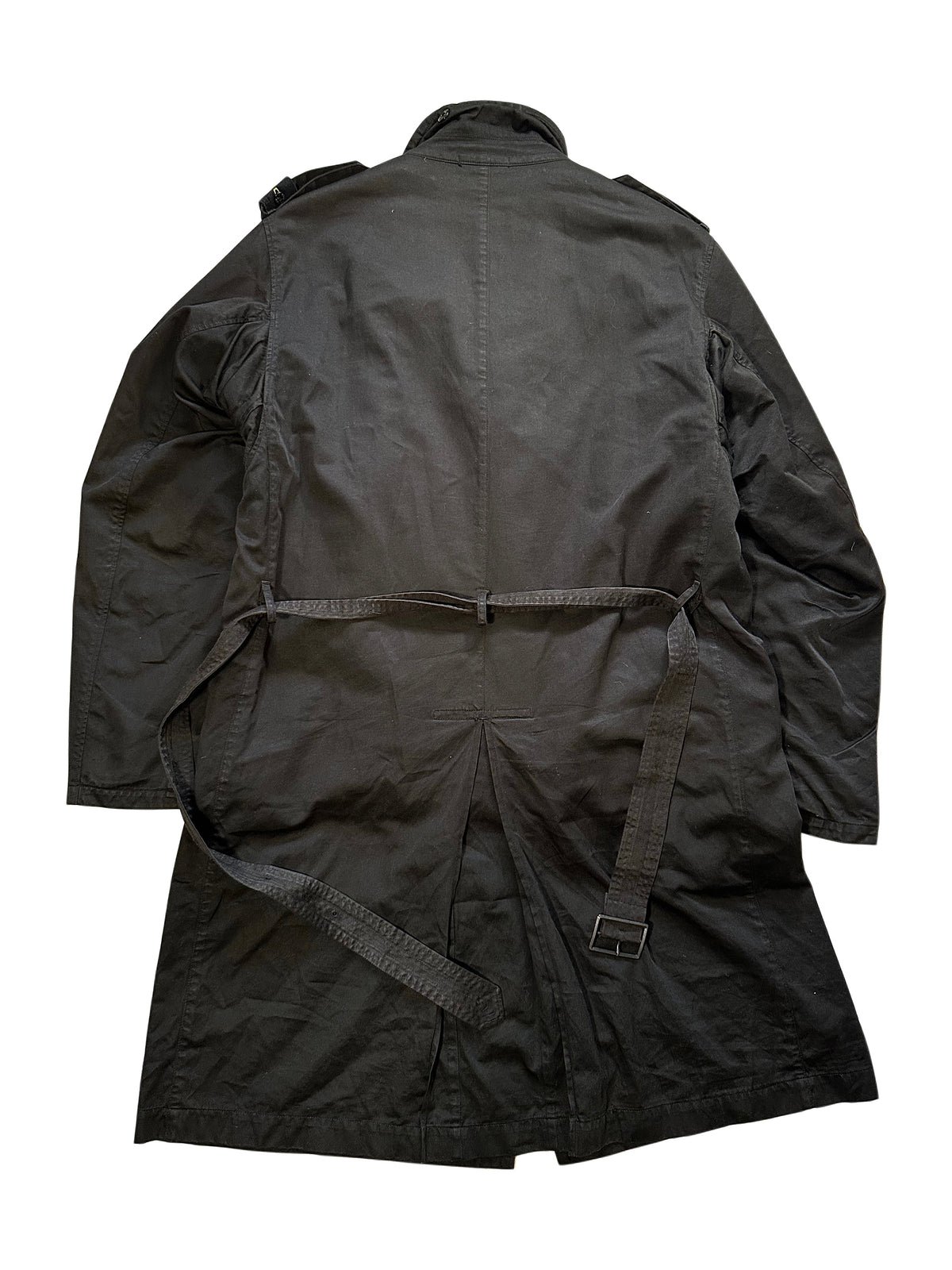 Stone Island AW2006 Raso Gommato Shoulder Badge Trench Jacket by Paul Harvey