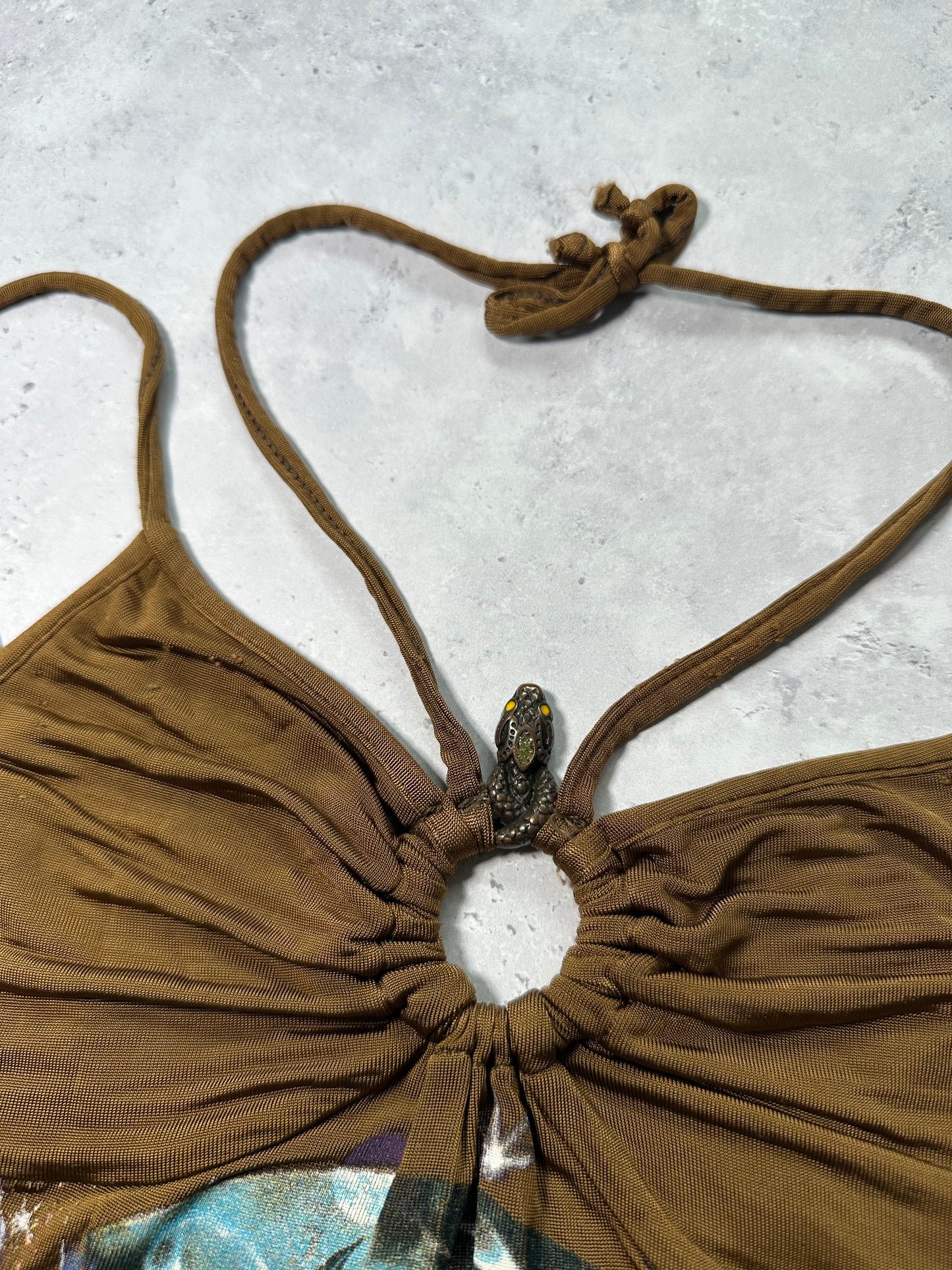 Roberto Cavalli S/S2005 Halter Top (S/XS)