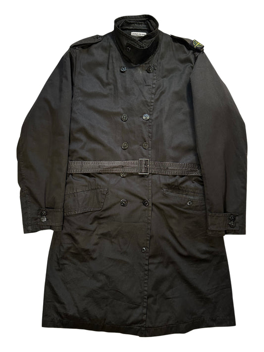 Stone Island AW2006 Raso Gommato Shoulder Badge Trench Jacket by Paul Harvey