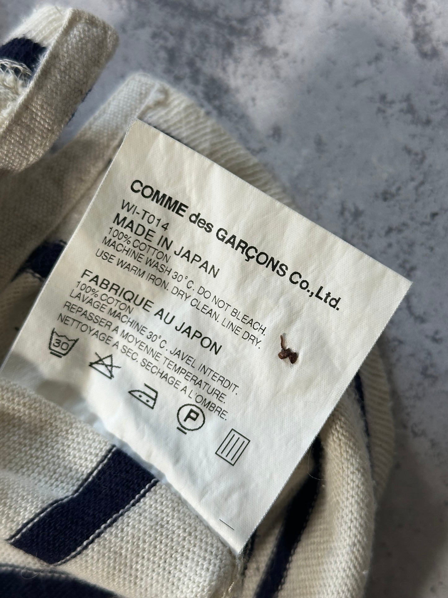 Junya Watanabe MAN Comme des Garçons AD2011 Stripe Pocket Longsleeve Tshirt