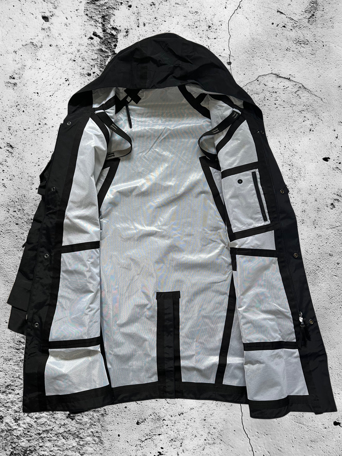11 by Boris Bidjan Saberi Taped Seam Technical Shell Parka Jacket (XXL)