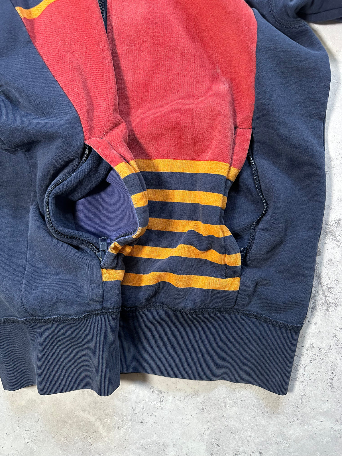 Hysteric Glamour 1998 Striped Zip Up Hoodie (S)