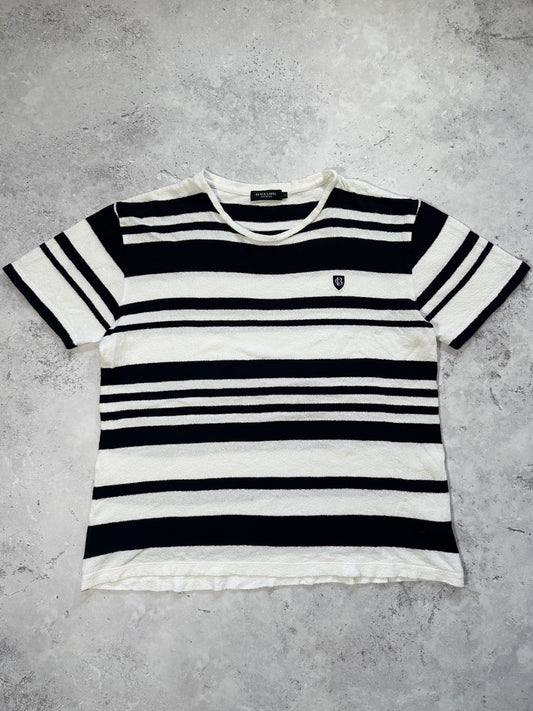 Burberry Black Label Crestbridge Terry Cloth Stripe Tshirt