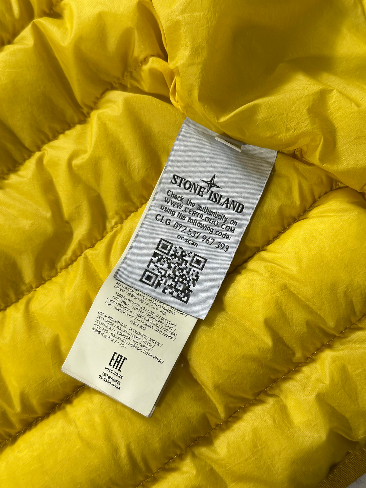 Stone Island AW2017 Garment Dyed Micro Yarn Down Puffer Jacket (L-M)