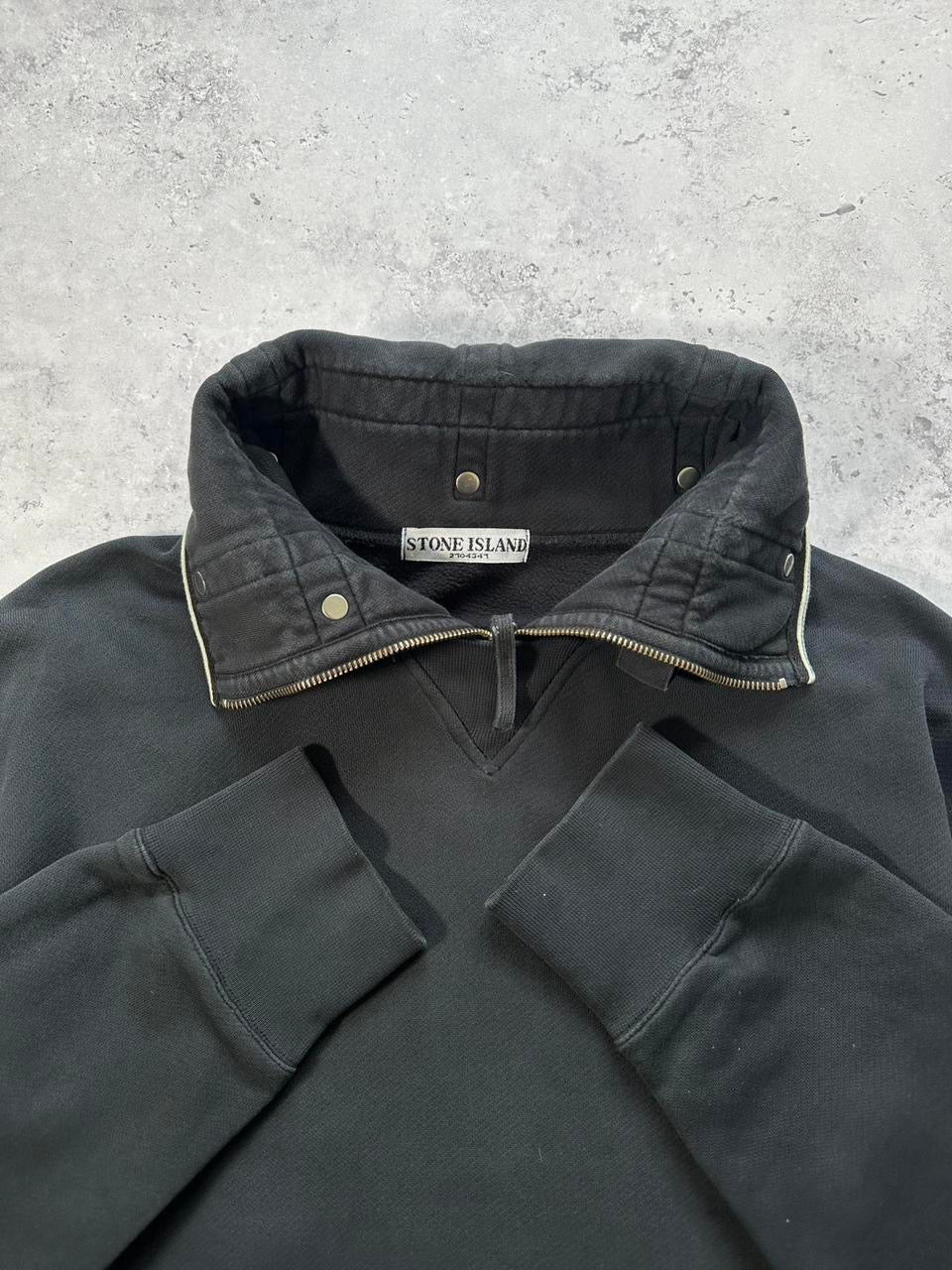 Stone Island AW2010 Funnel Neck Half Zip Sweatshirt