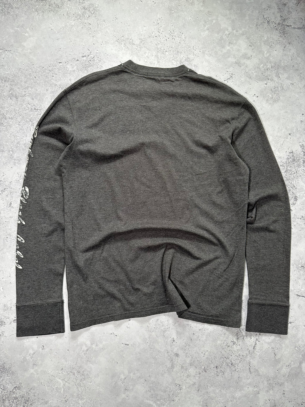Burberry Black Label 2007 Arm Spellout Crewneck Longsleeve Tshirt (M)