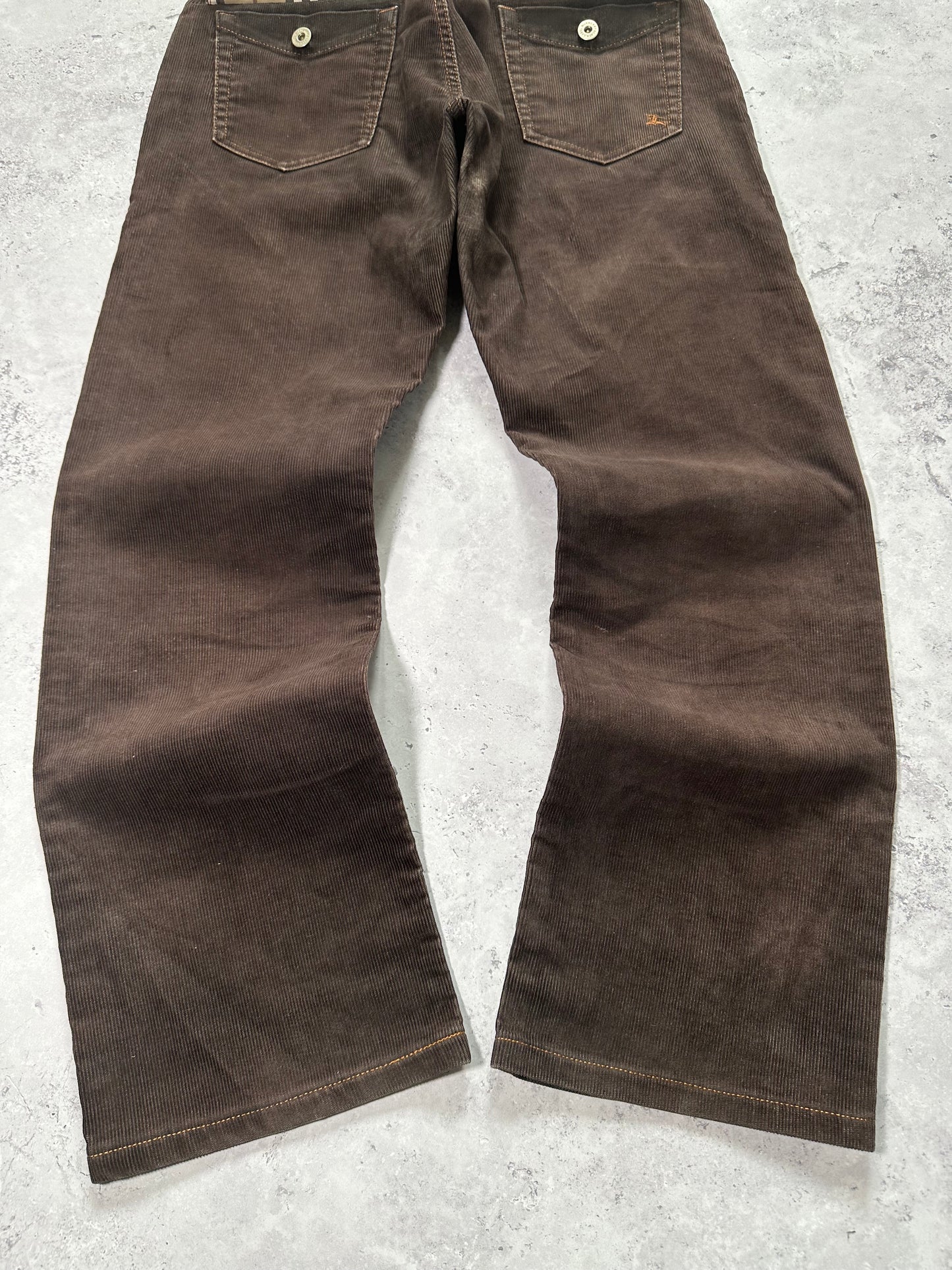 Burberry Black Label 2007 Pocket Check Corduroy Jeans