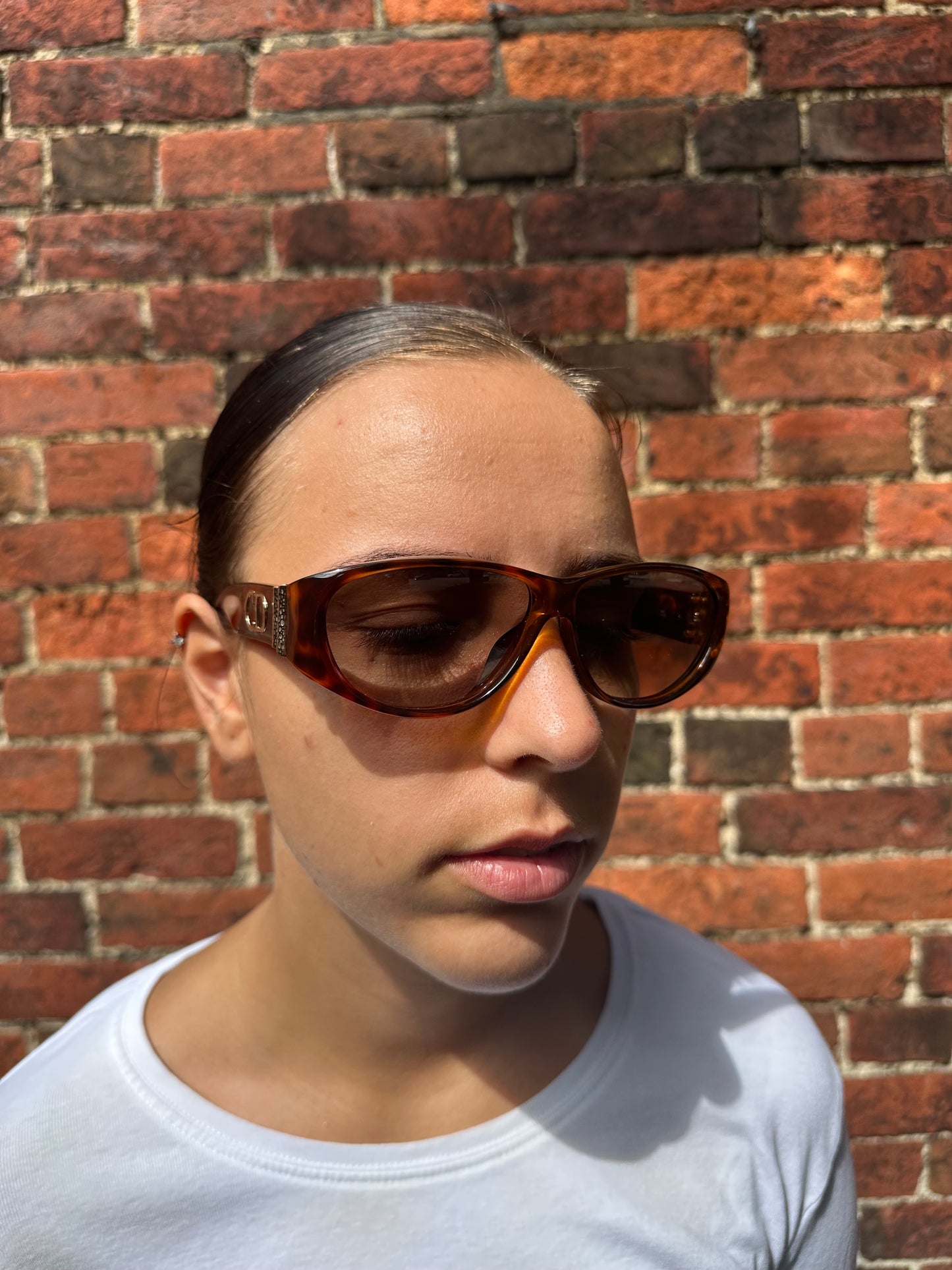 Christian Dior 1990s ‘CD’ Tortoise Shell Sunglasses