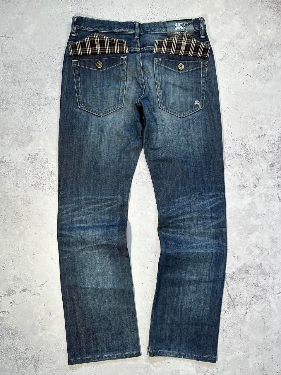 Burberry Black Label Pocket Check Jeans