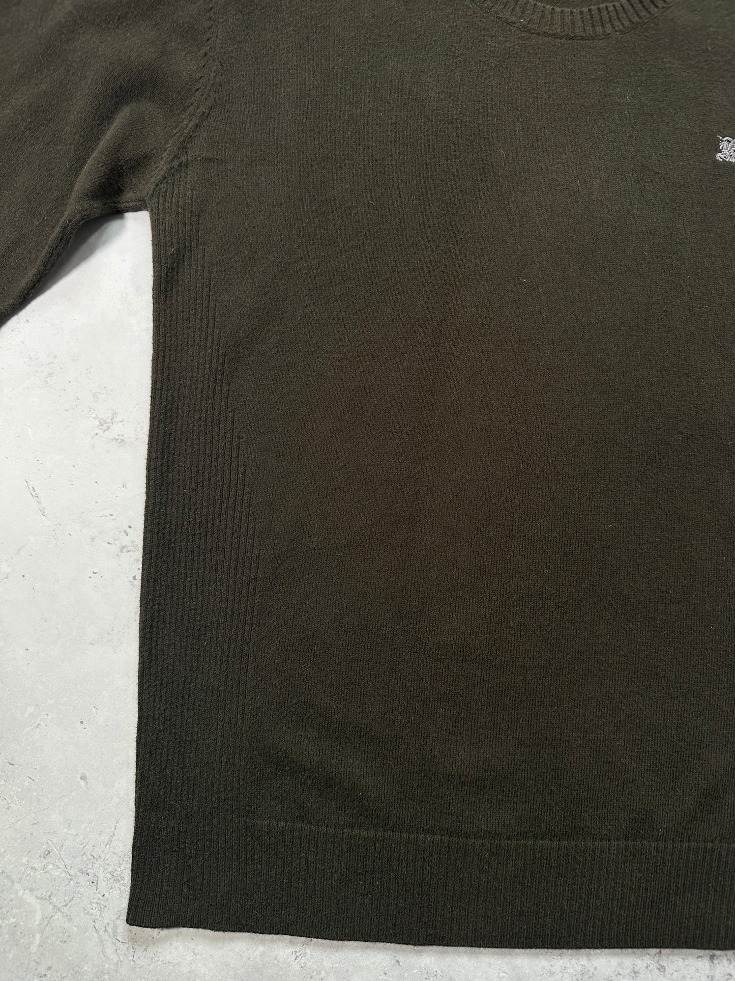 Burberry Black Label 2008 Cotton & Cashmere Shoulder Check Sweatshirt (S)