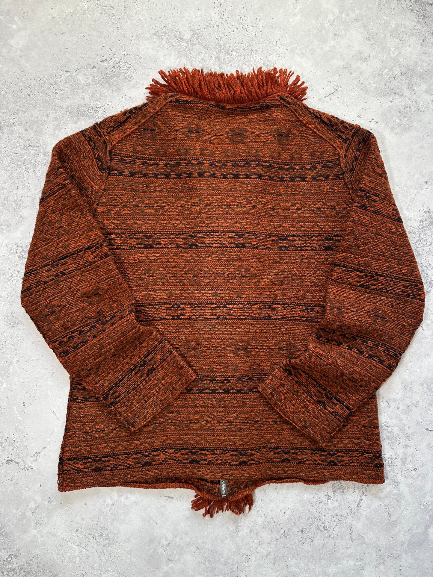 Comme Des Garçons Homme Plus 1999 Fringe Wool Knit Zip Jumper (M/L)