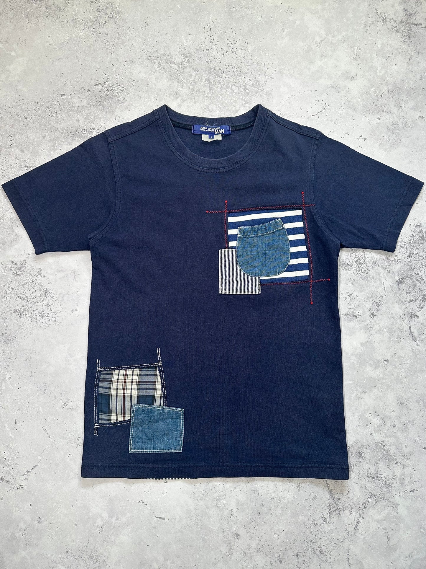 Junya Watanabe MAN Comme Des Garçons 2012 Patchwork Pocket Tshirt (s)