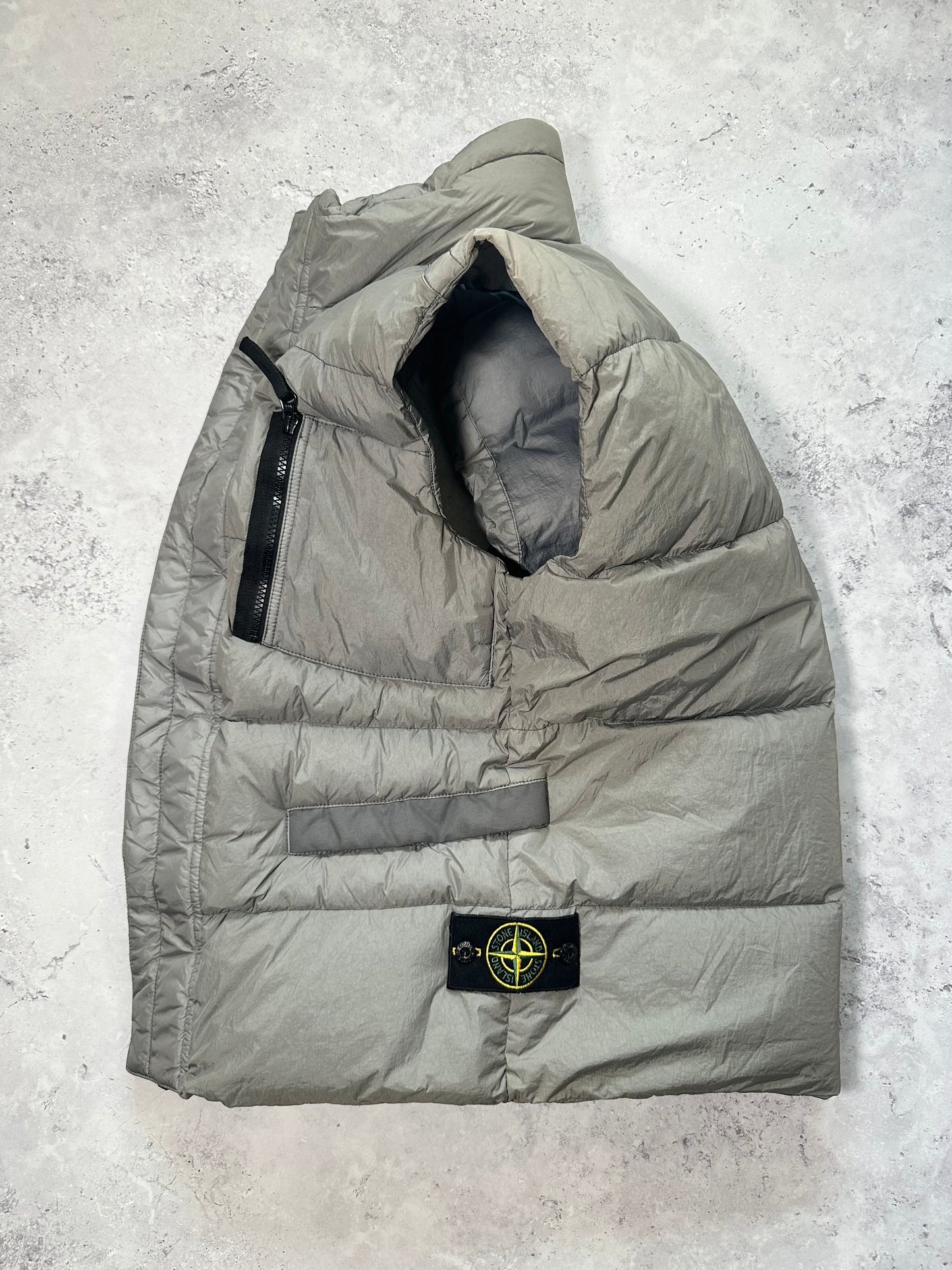 Stone Island AW2016 Garment Dyed Crinkle Reps NY Down Vest Jacket (M)