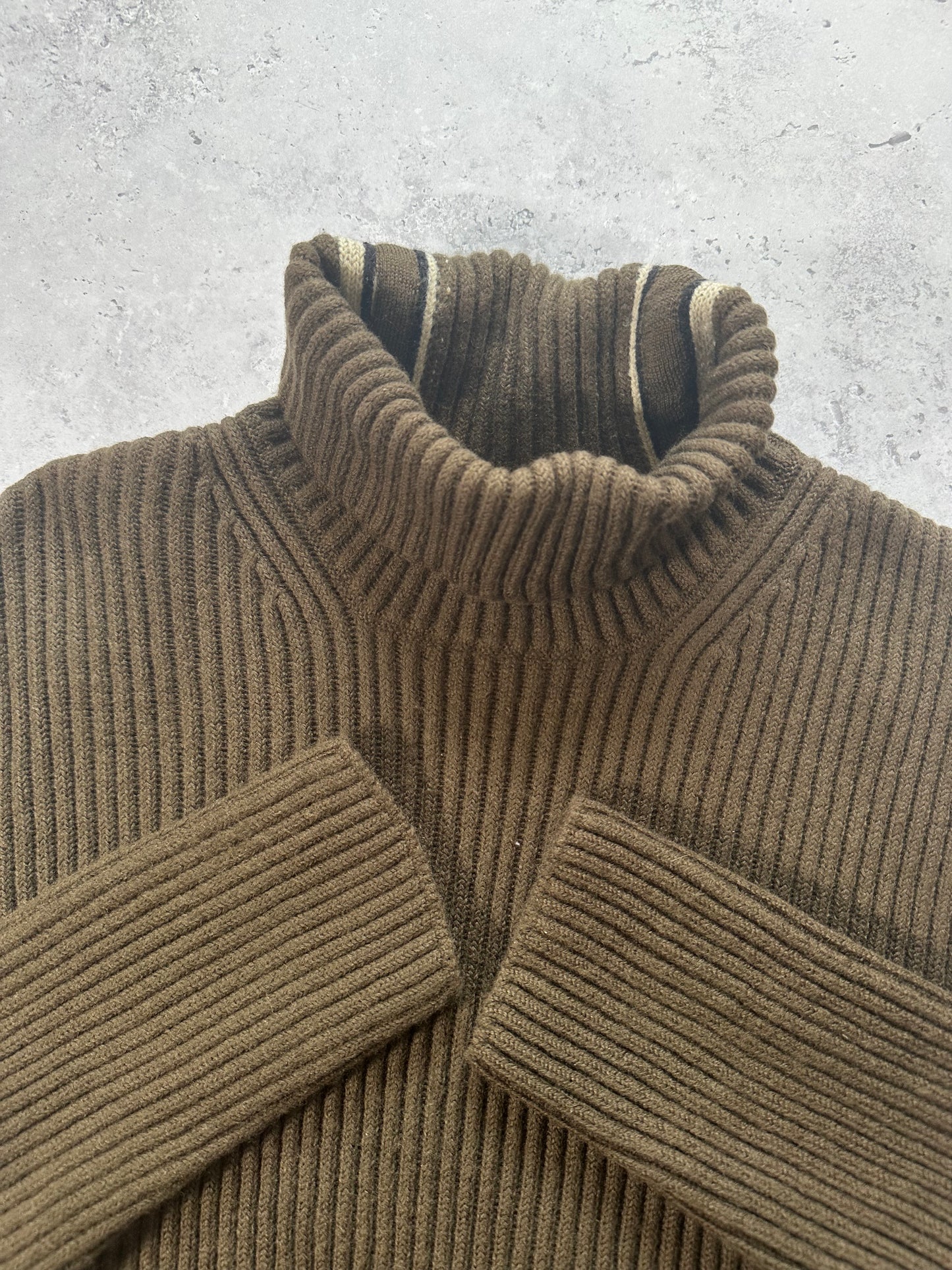 Stone Island AW2005 Ribbed Turtleneck Jumper by Paul Harvey