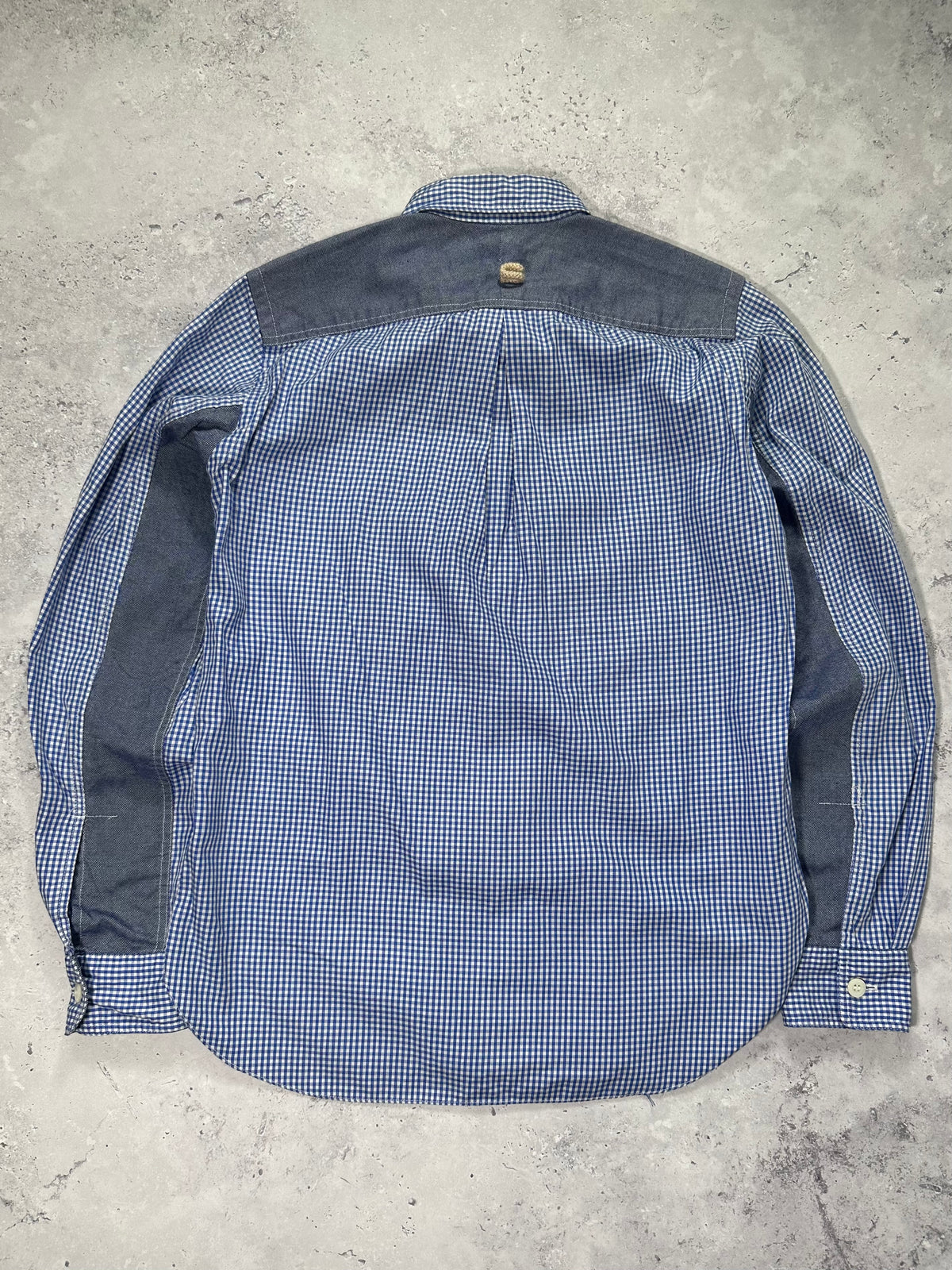 Junya Watanabe MAN Comme des Garçons AD2011 Contrast Pocket Gingham Shirt (S)