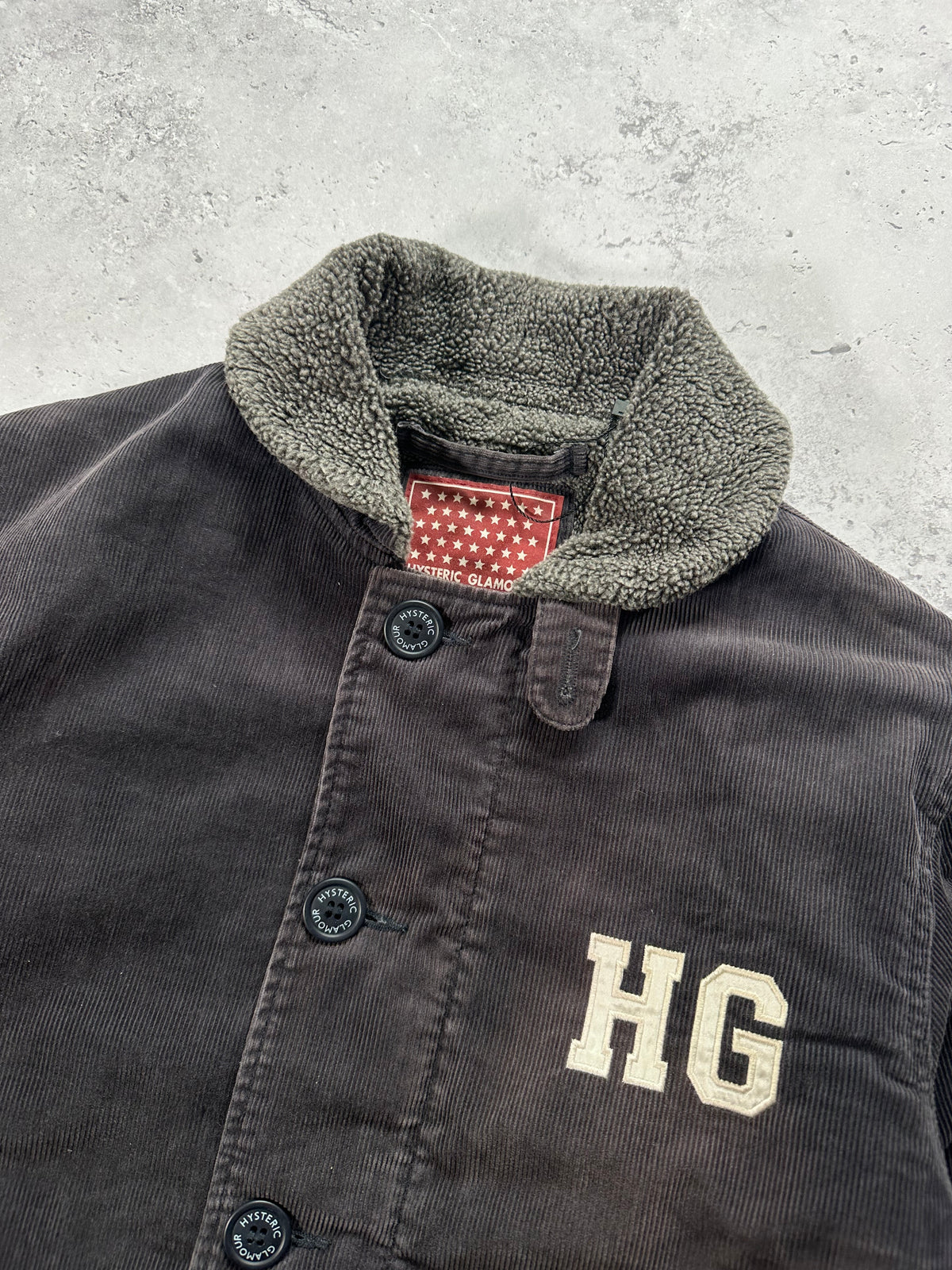 Hysteric Glamour 2002 Team Hysteric U.S. Sherpa Lined Corduroy Workwear Jacket (M)