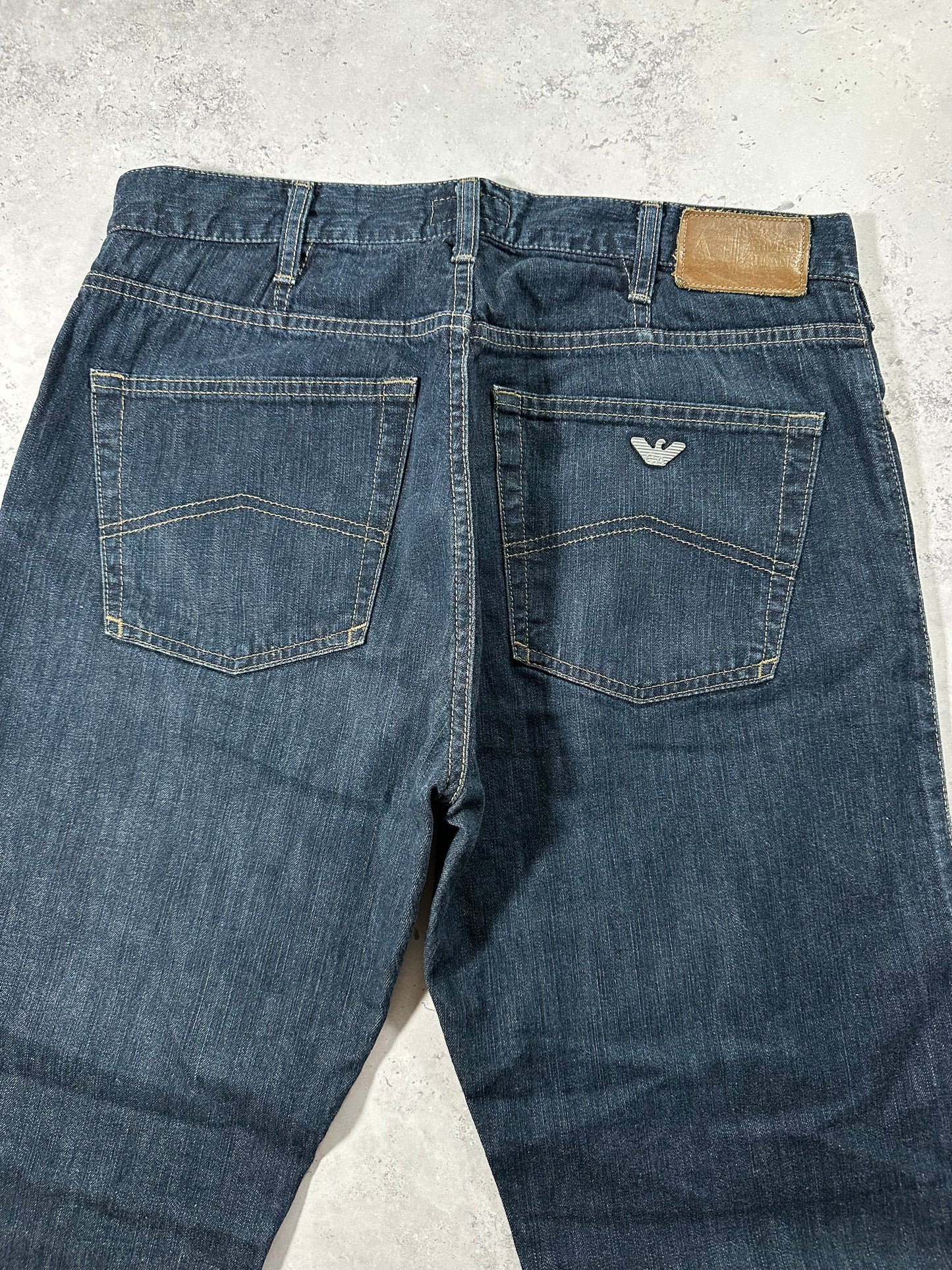 Armani Jeans Relaxed Fit Dark Wash Jeans W32