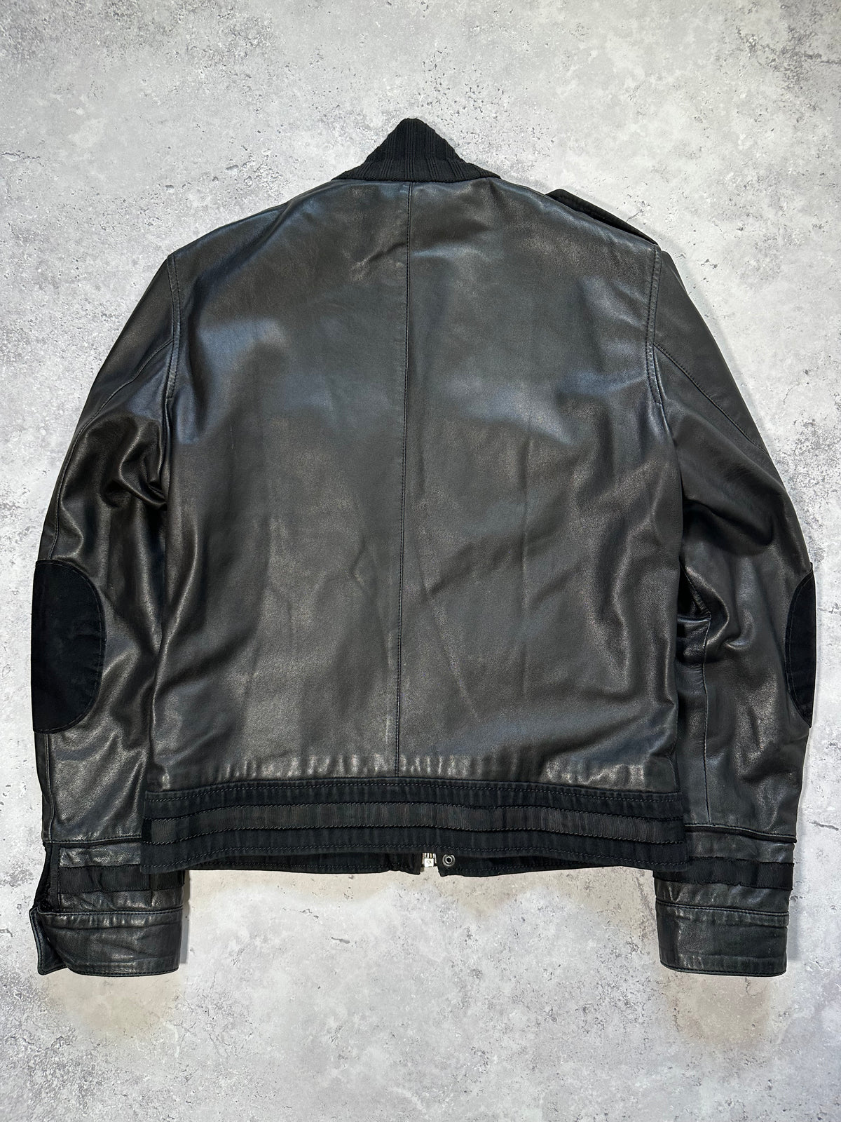 Roberto Cavalli 2000s Leather Utility Jacket (IT52, fits men’s Medium to Small)