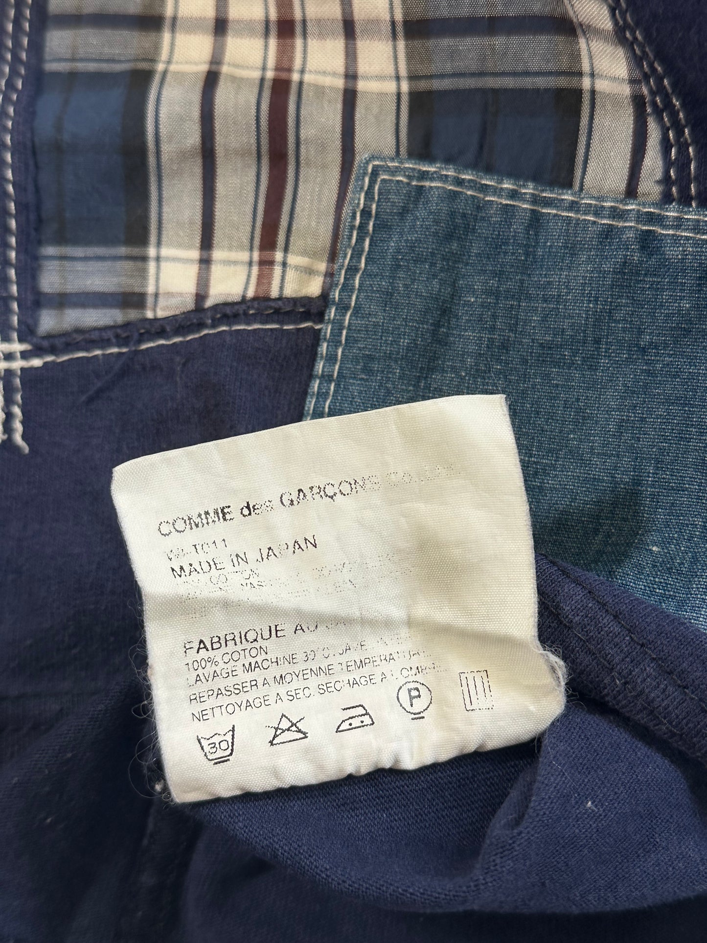 Junya Watanabe MAN Comme Des Garçons 2012 Patchwork Pocket Tshirt (s)