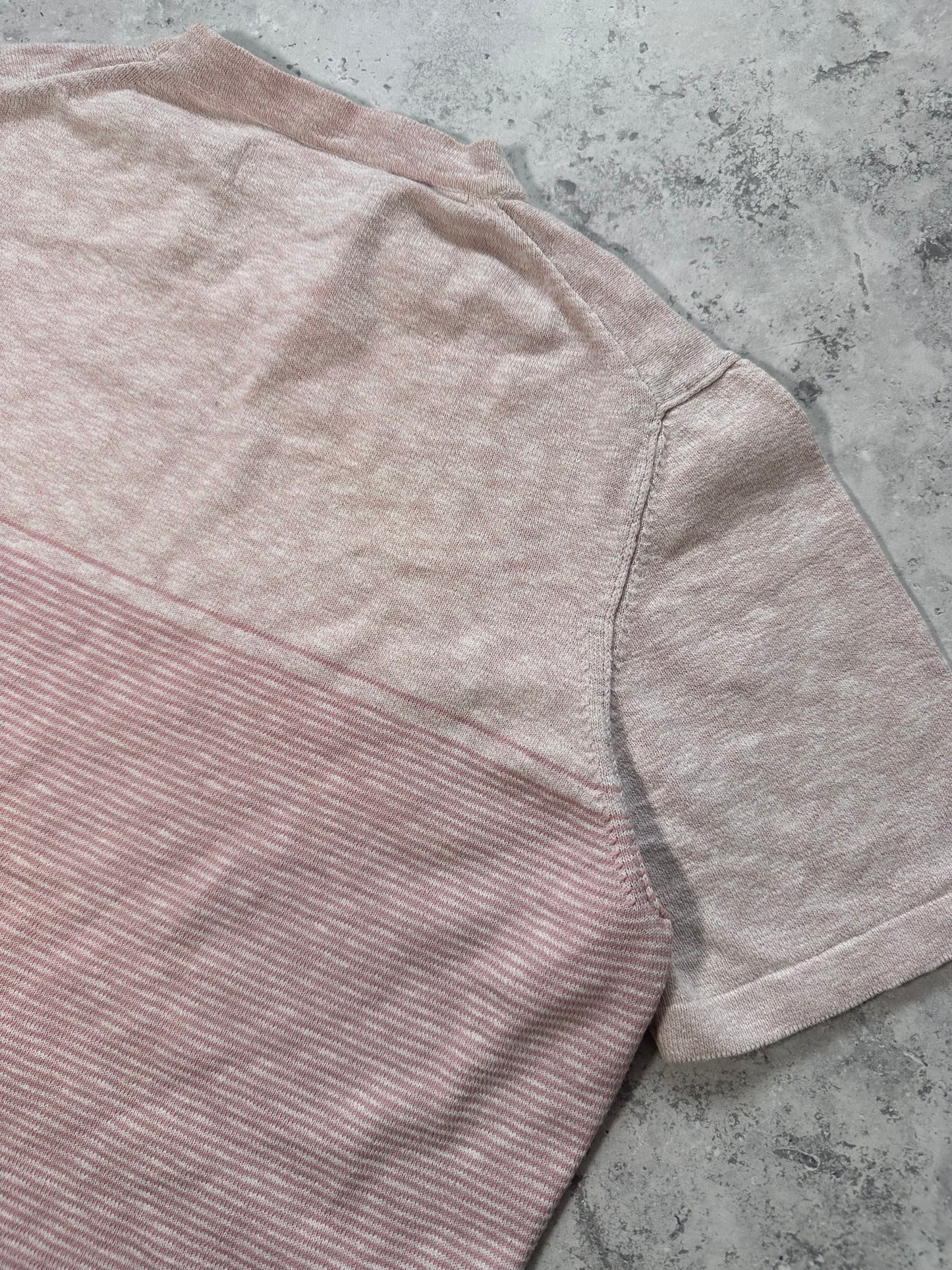 Stone Island Marina Striped Spellout Tshirt (M)