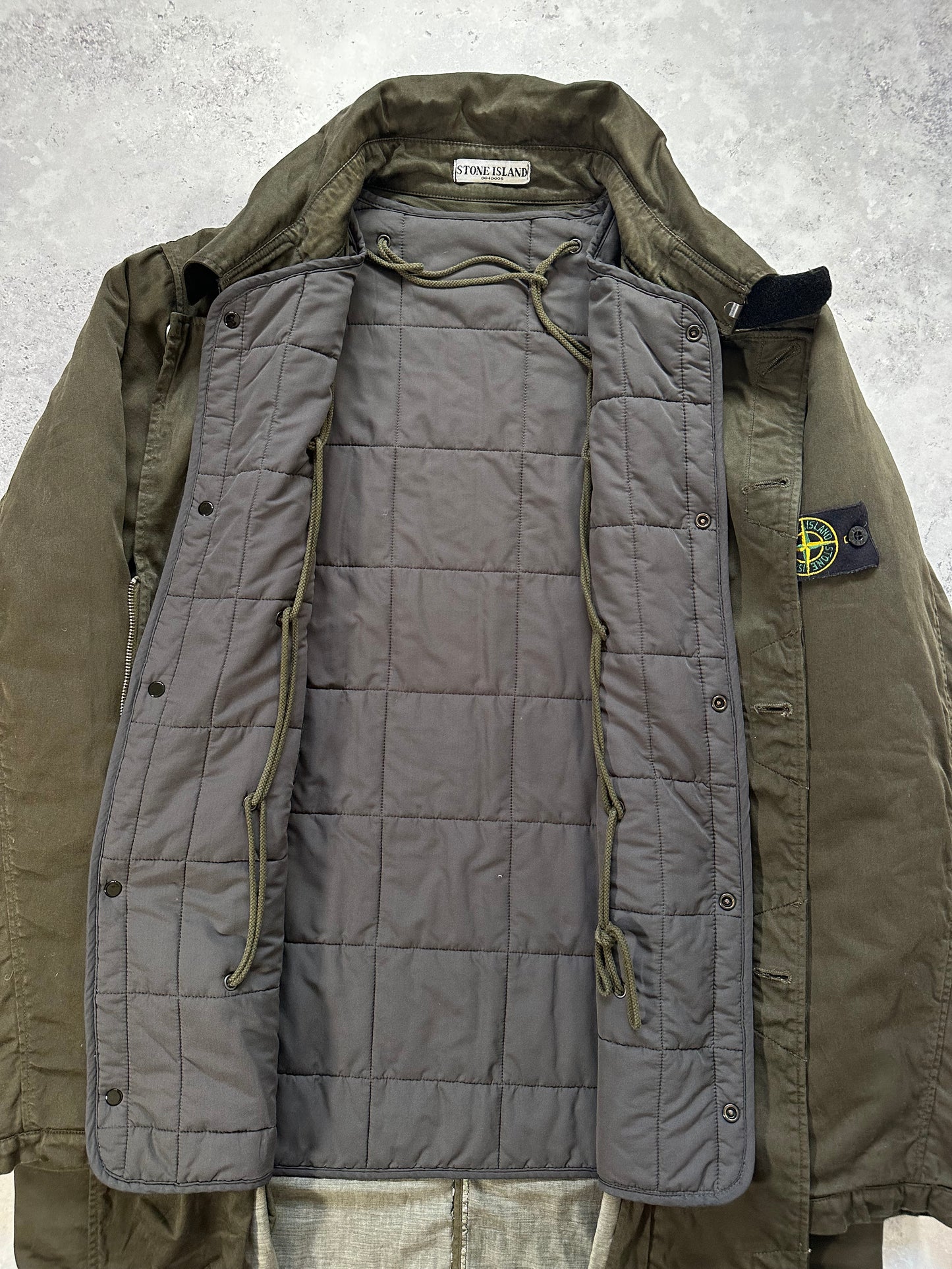 Stone Island 2003 Raso Gommato Jacket w/ Removable Liner (XL)