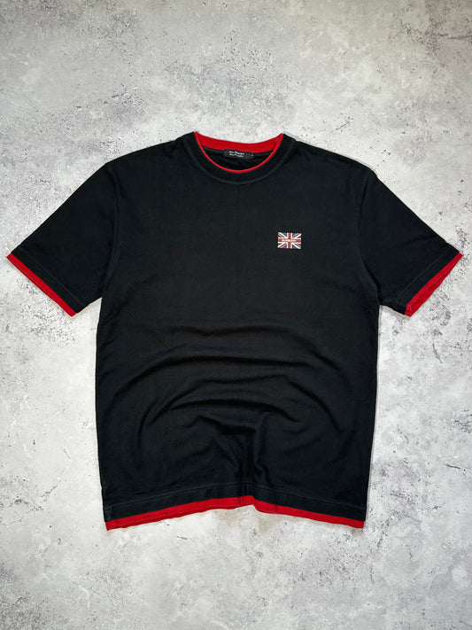 Burberry Black Label 2009 Union Jack Spellout T-shirt(M)