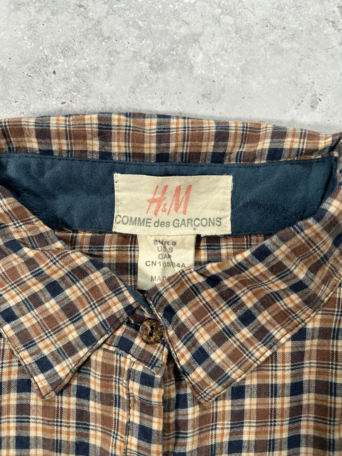 Comme des Garçons x H&M SS2007 Triple Pocket Plaid Longsleeve Shirt (S)