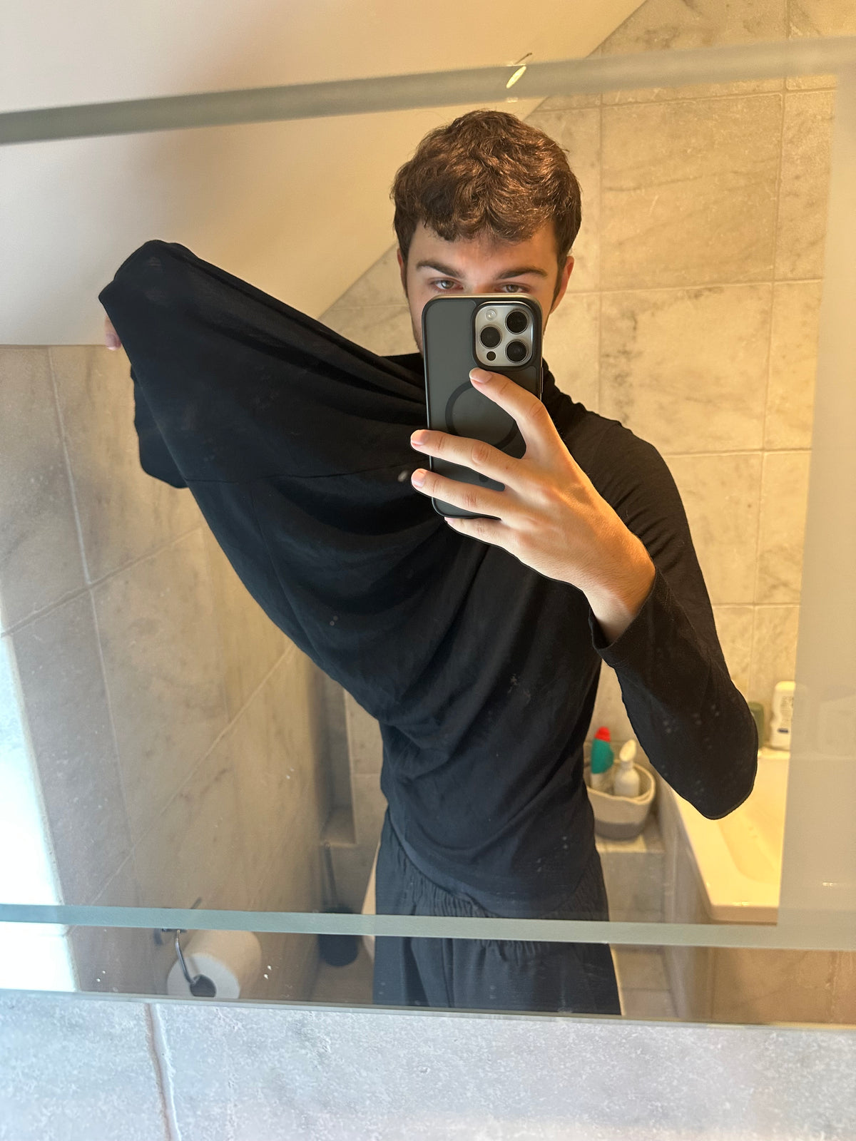 Junya Watanabe Comme des Garçons AD2009 Draped Shawl Hoodie (M)