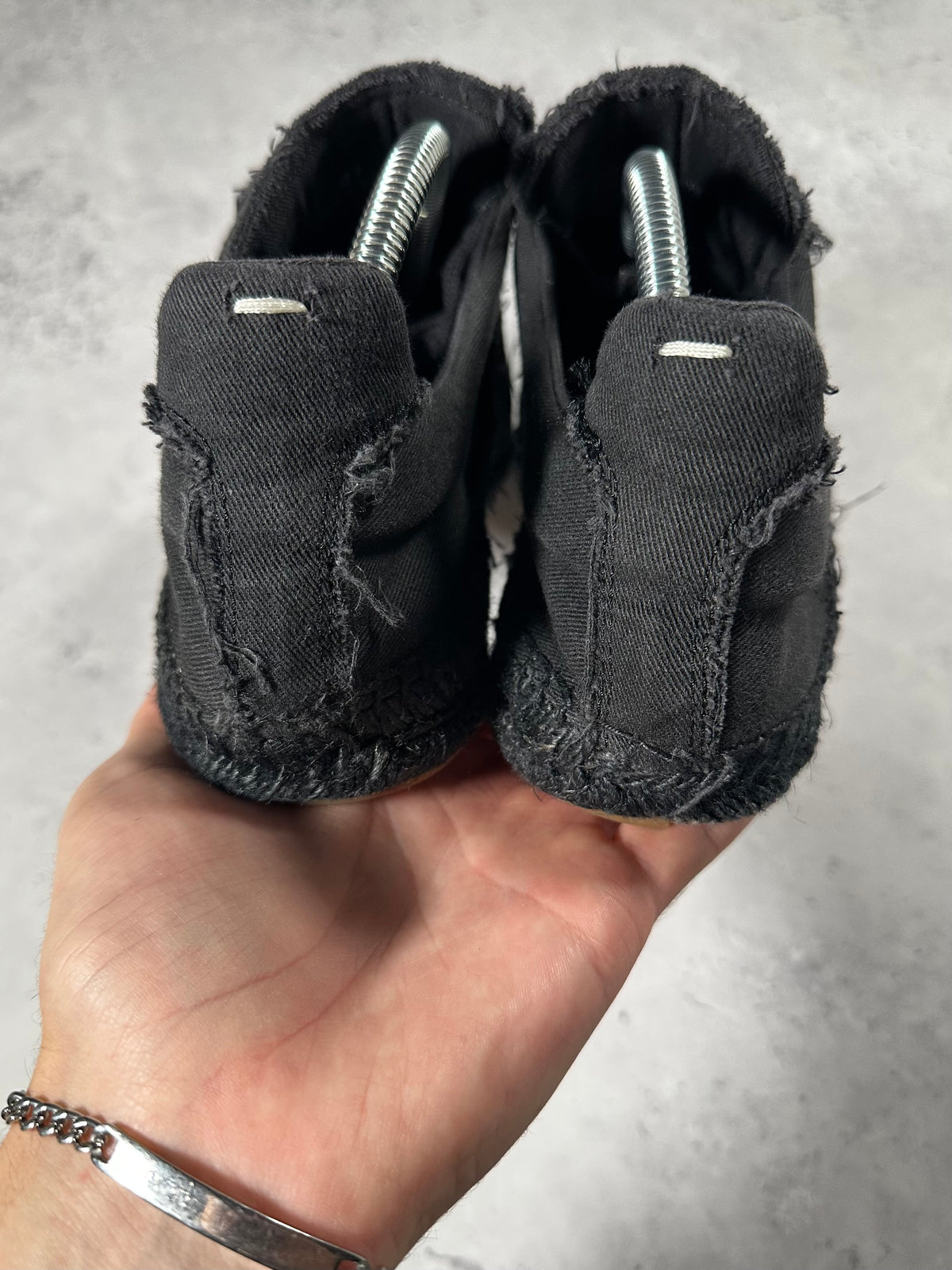 Maison Margiela Black Canvas Espadrille GAT Sneakers (EU41 / UK7 / US8)